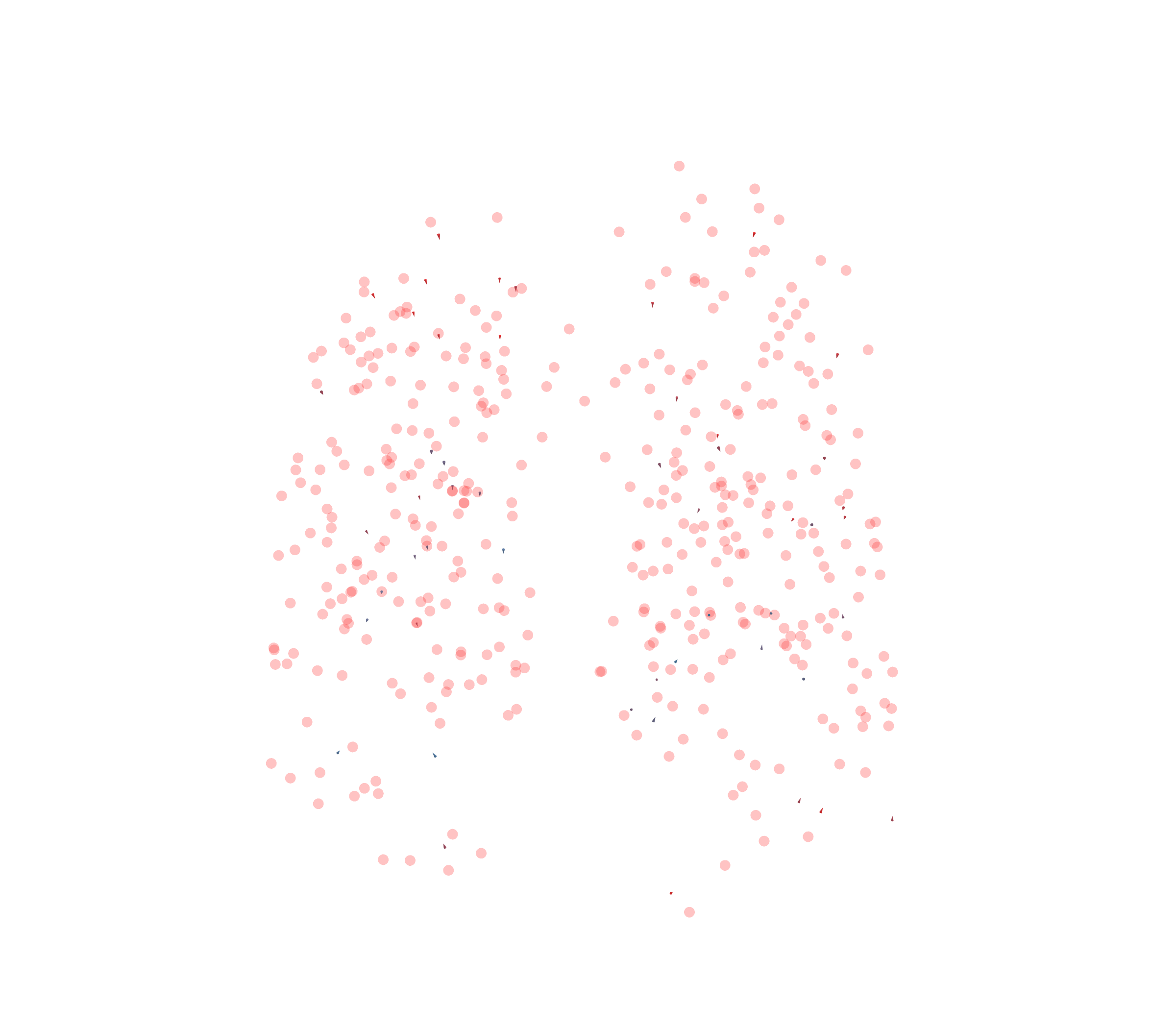 Displacement Vectors - Front View