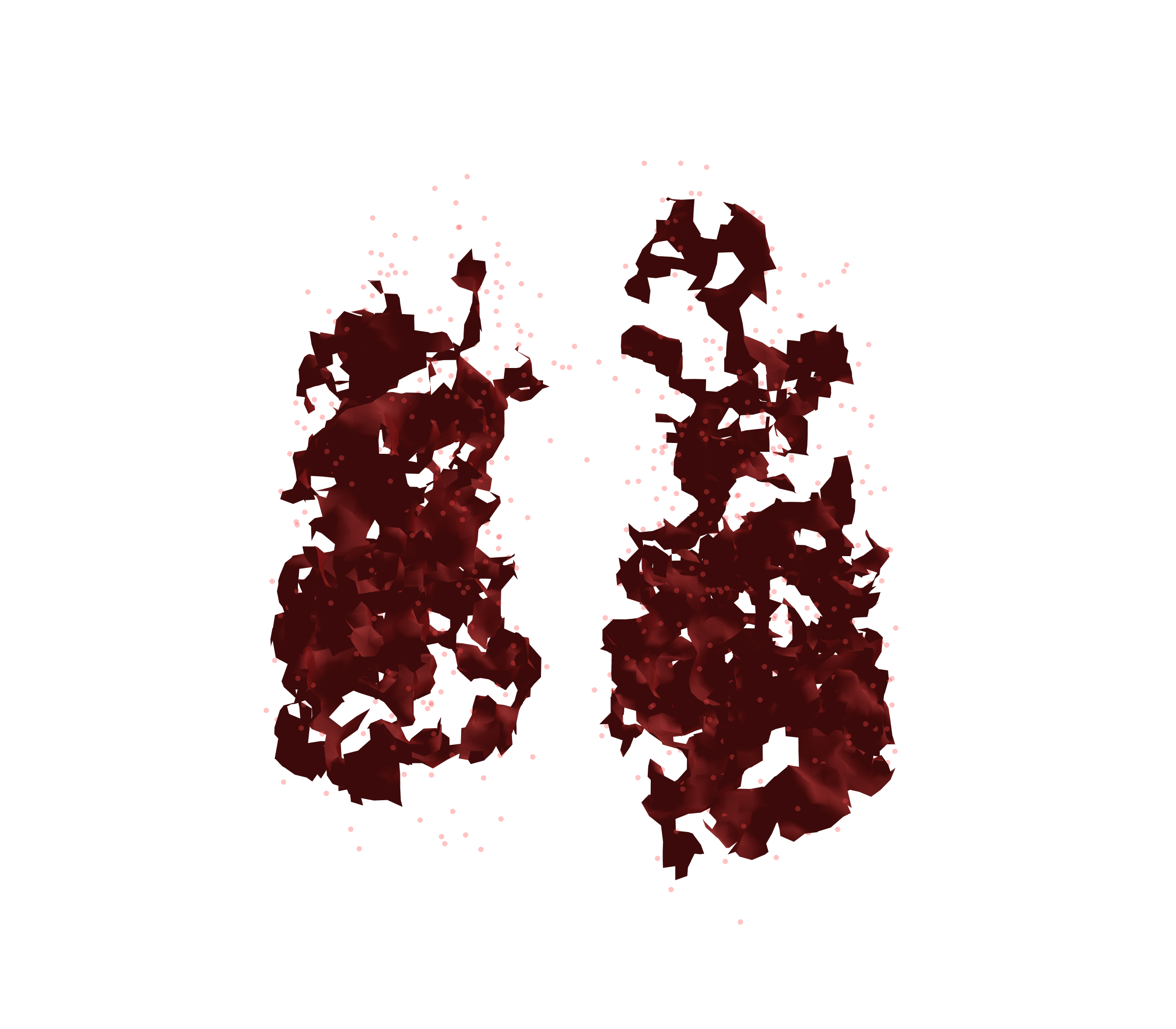 Combined Visualization (Expiration) - Front View