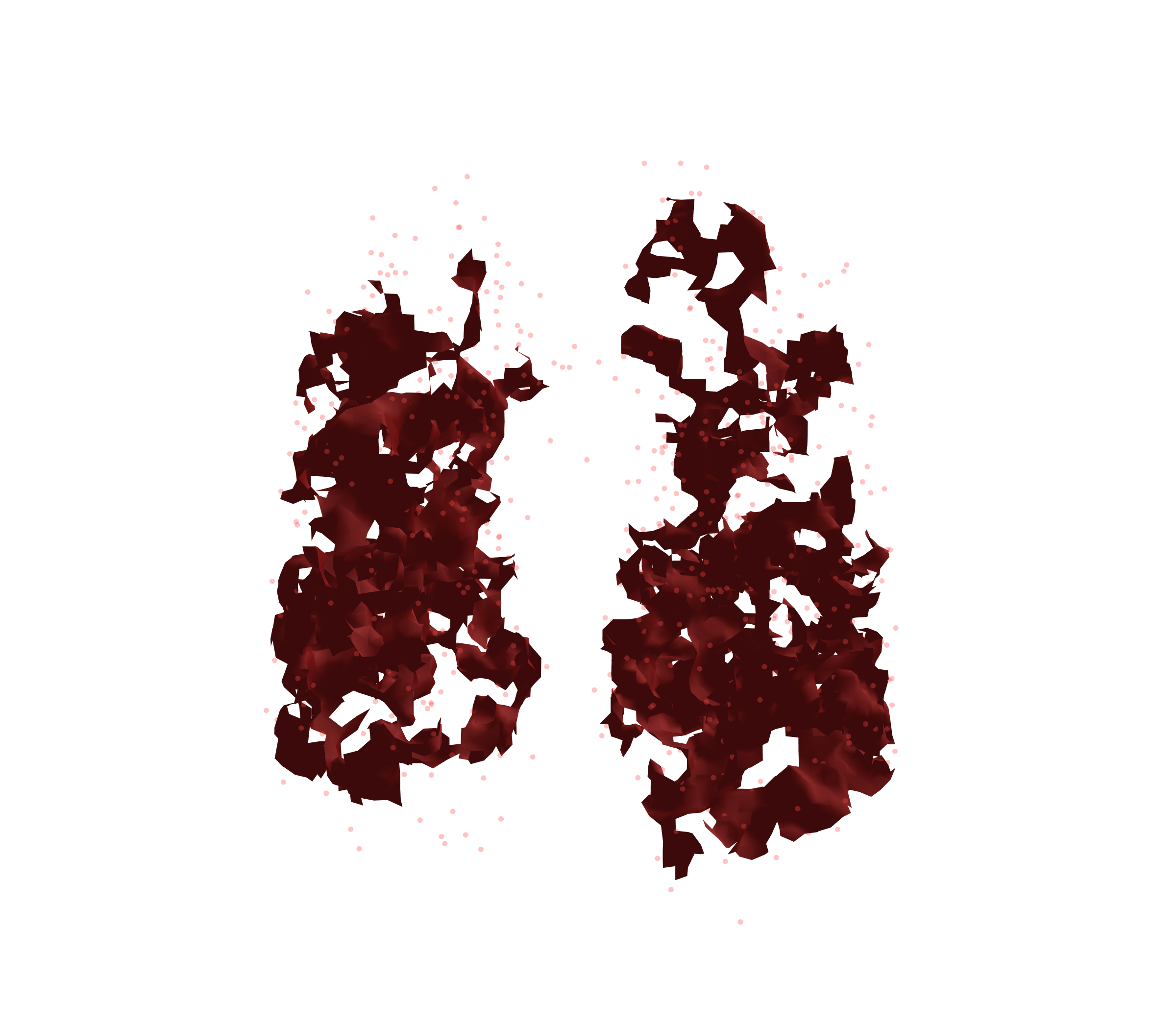 Combined Visualization (Expiration) - Front View