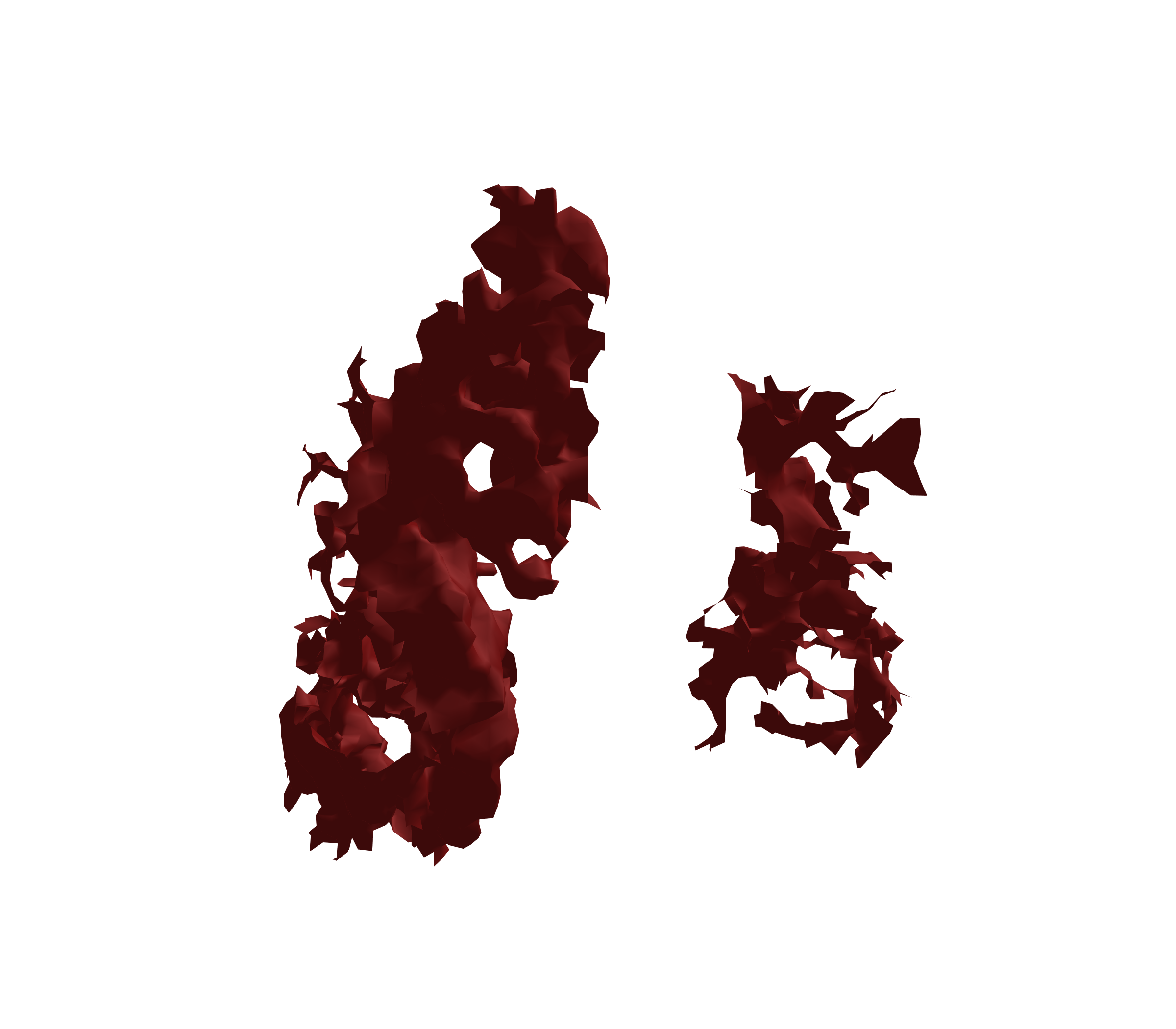 Surface Mesh (Expiration) - Front View