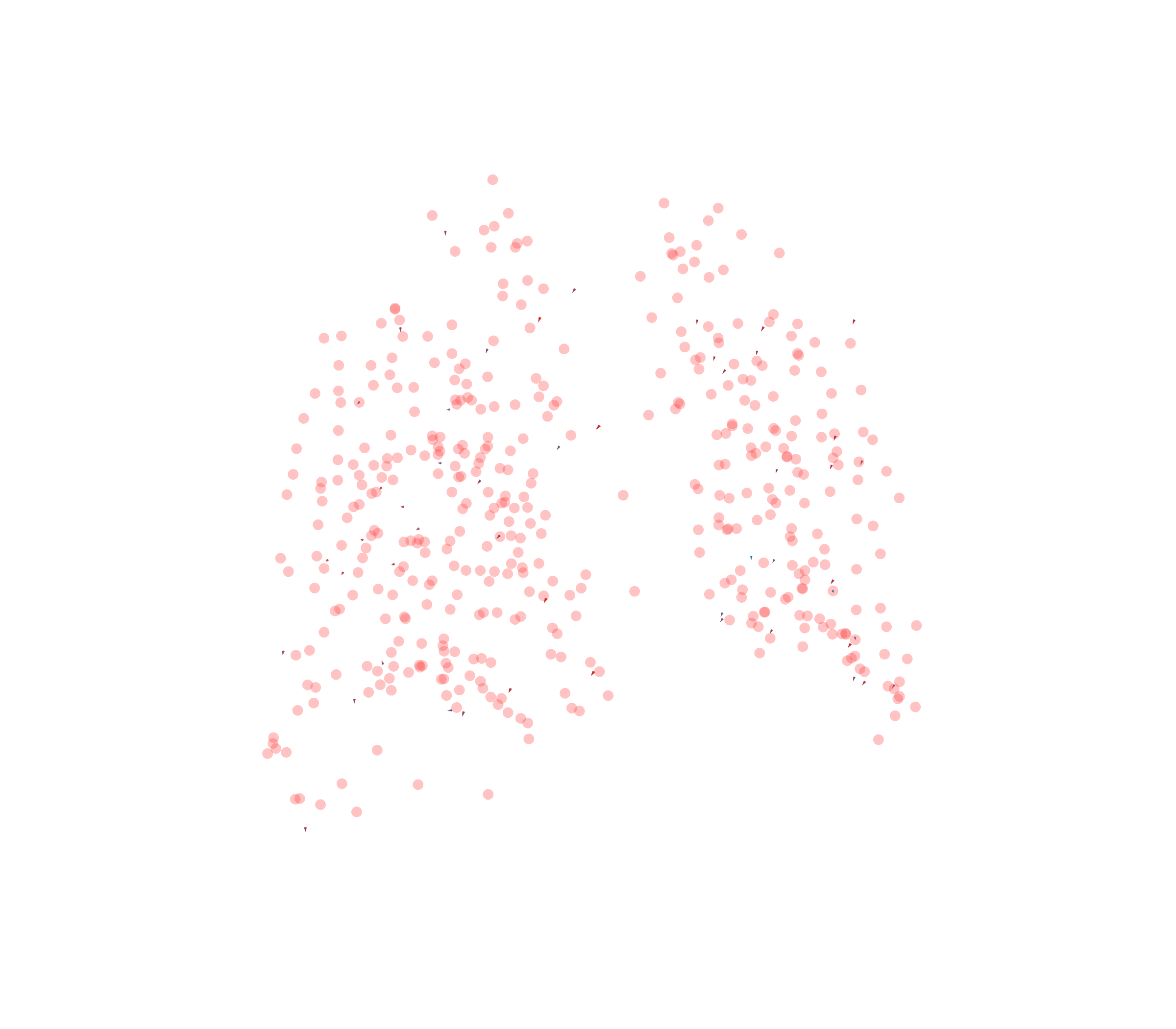 Displacement Vectors - Back View