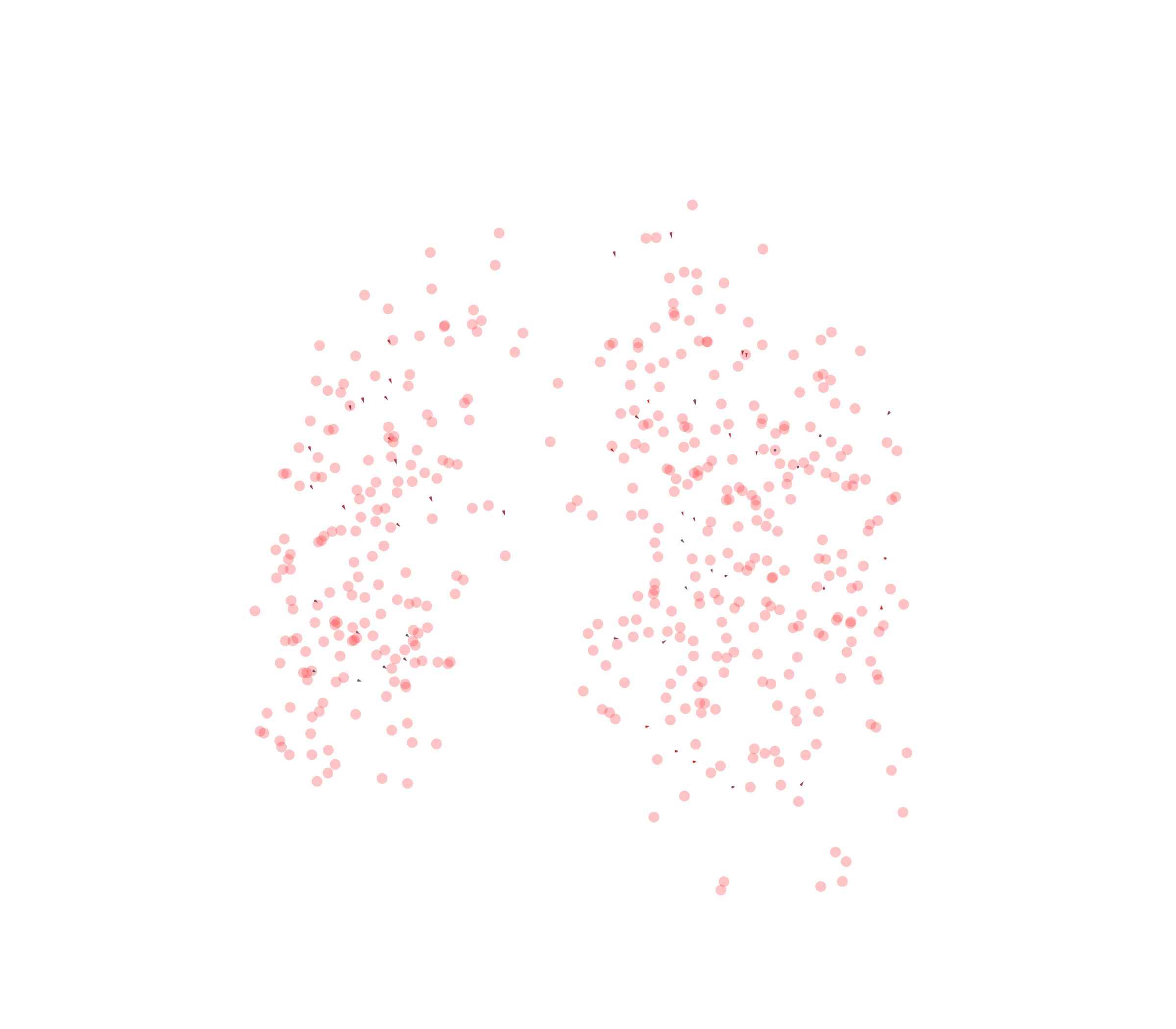 Displacement Vectors - Front View