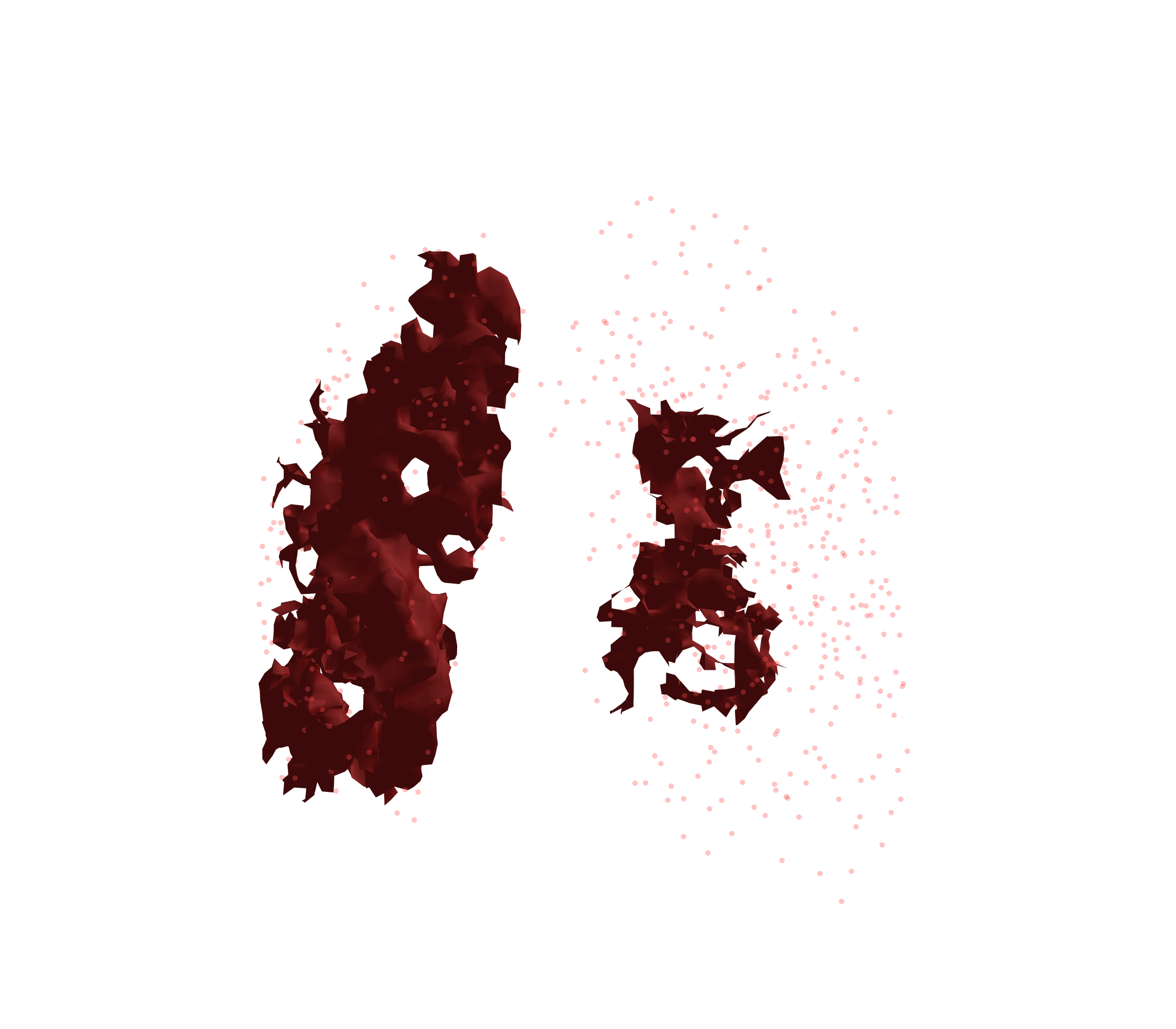 Combined Visualization (Expiration) - Front View