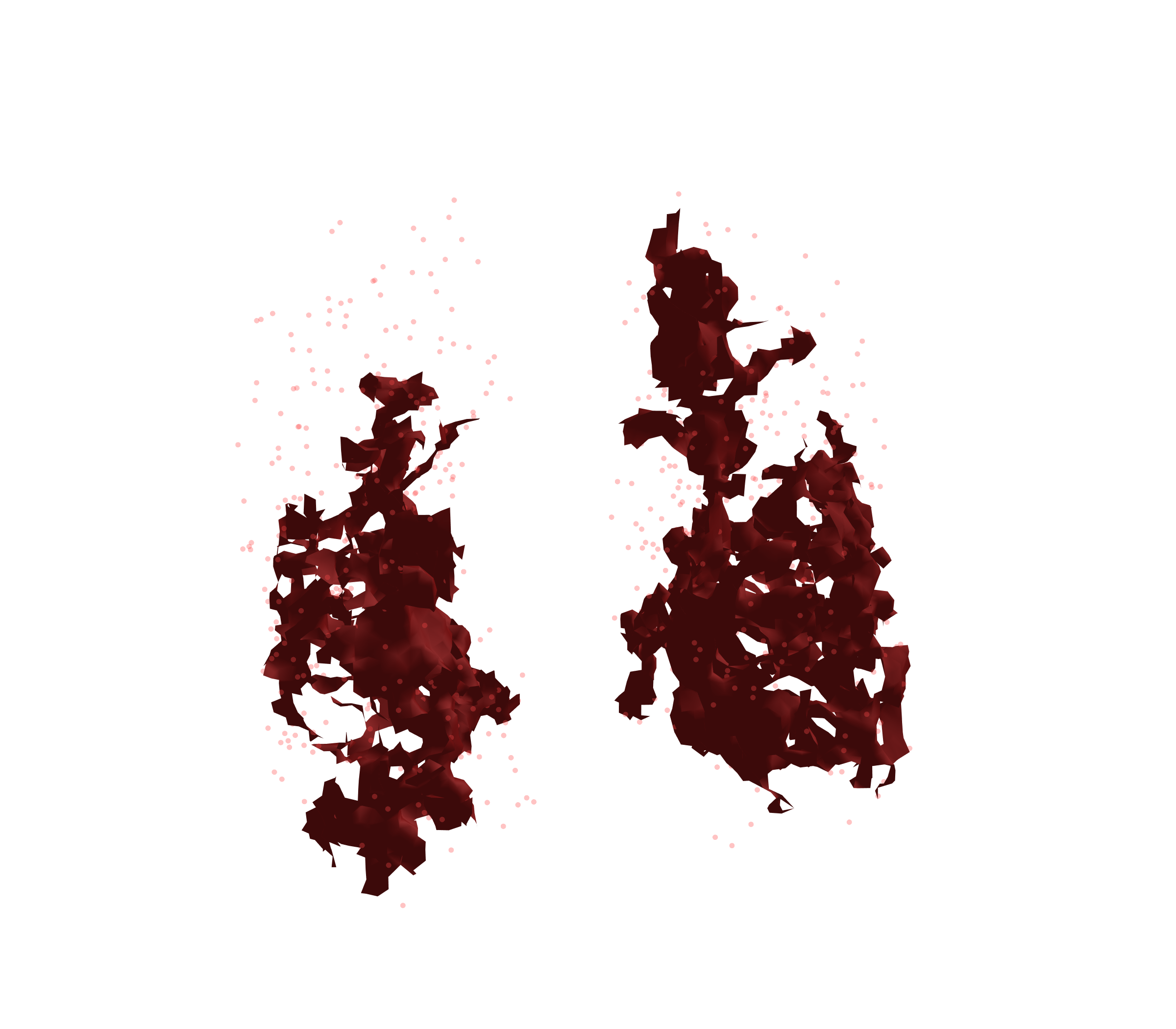 Combined Visualization (Expiration) - Front View