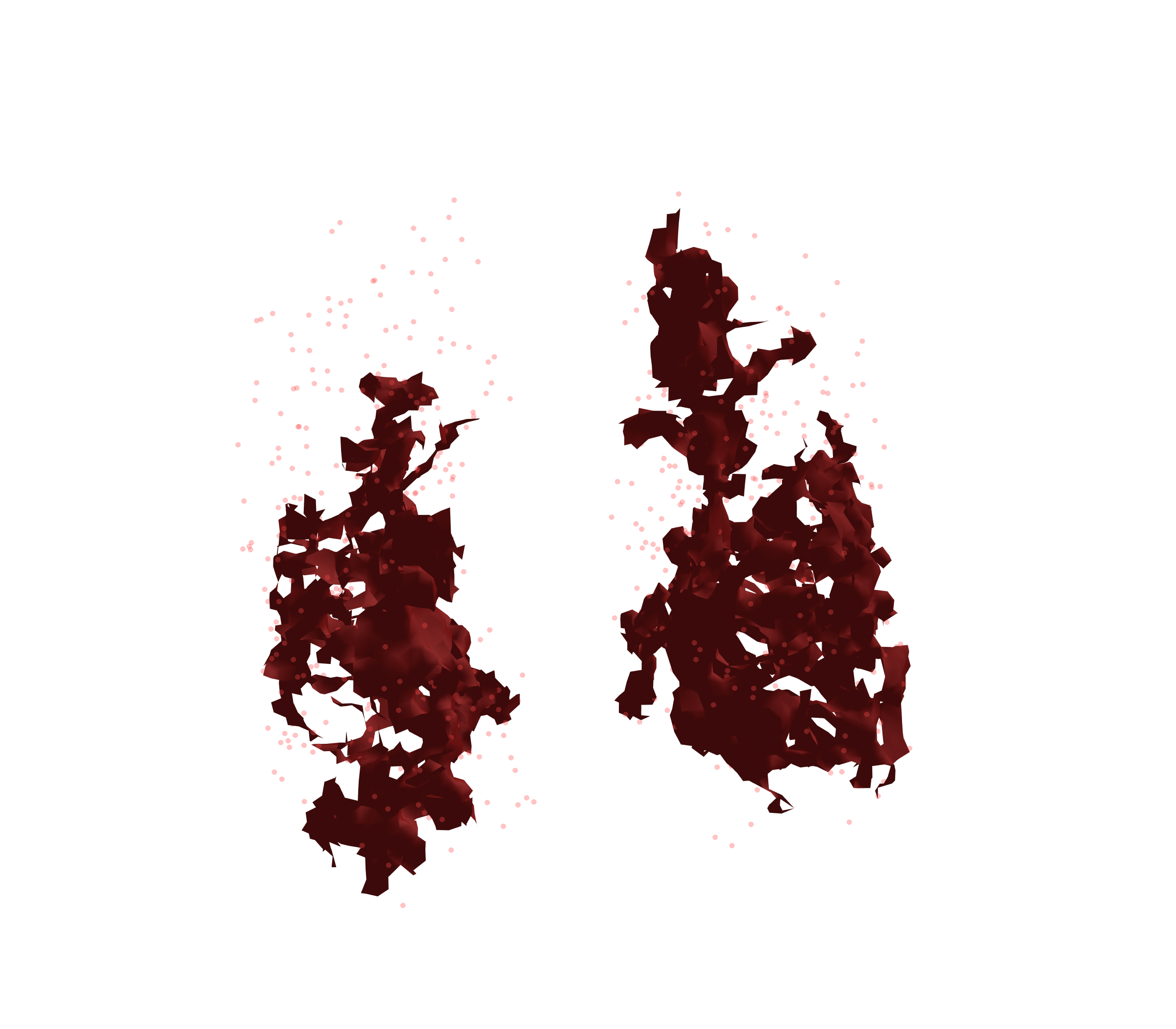 Combined Visualization (Expiration) - Front View