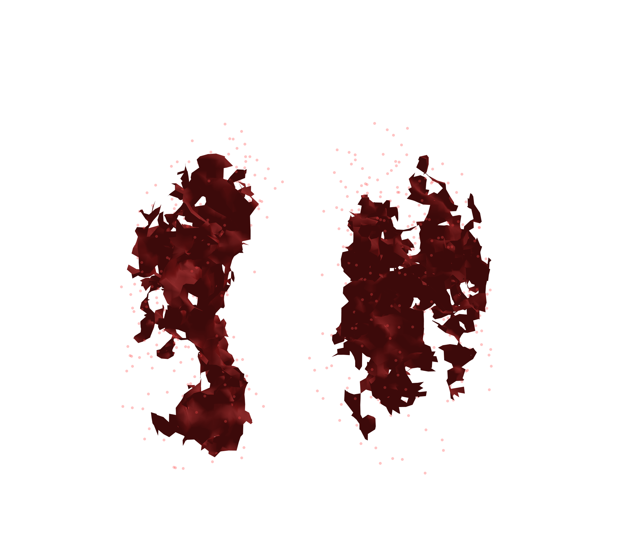 Combined Visualization (Expiration) - Front View