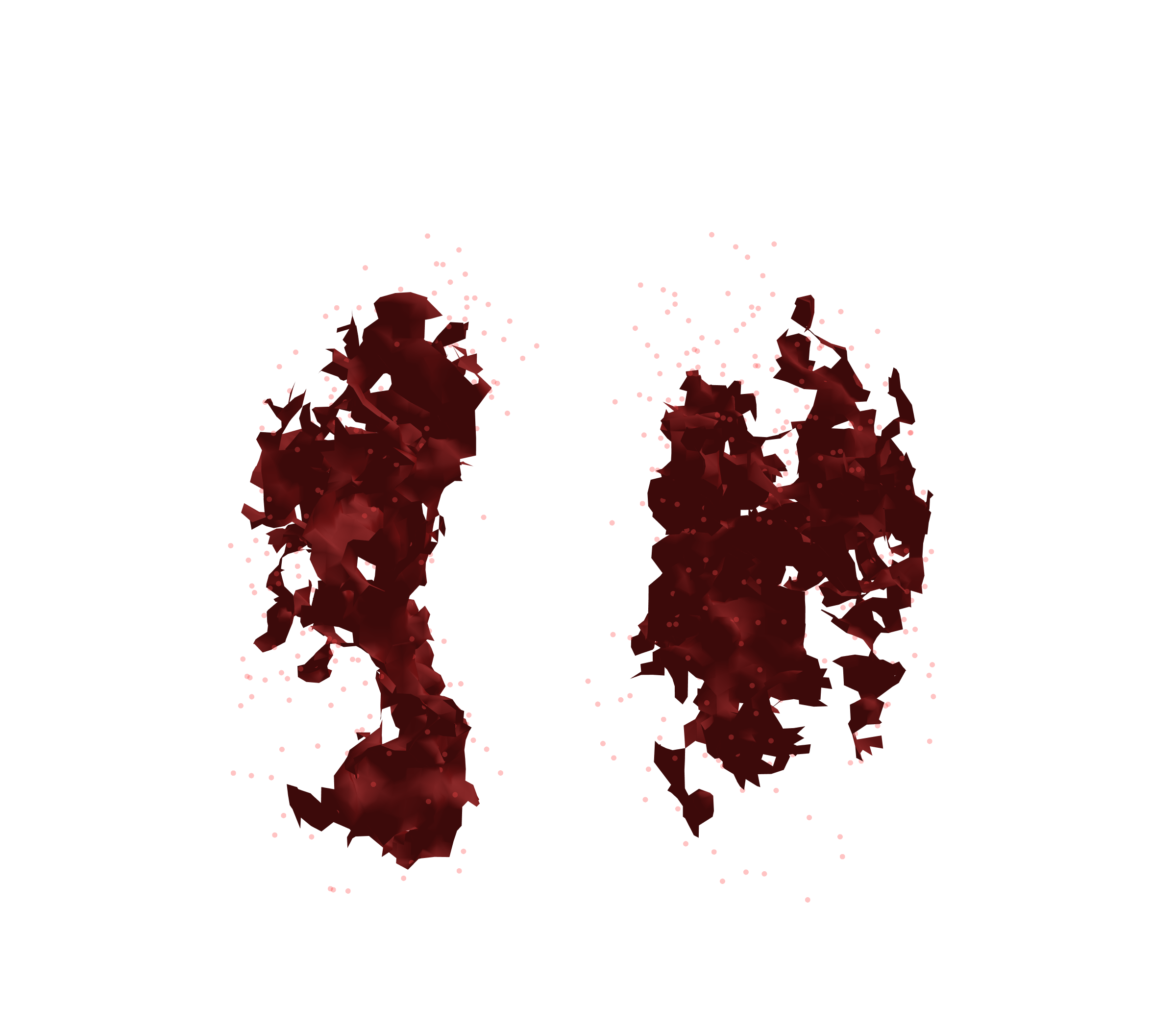 Combined Visualization (Expiration) - Front View