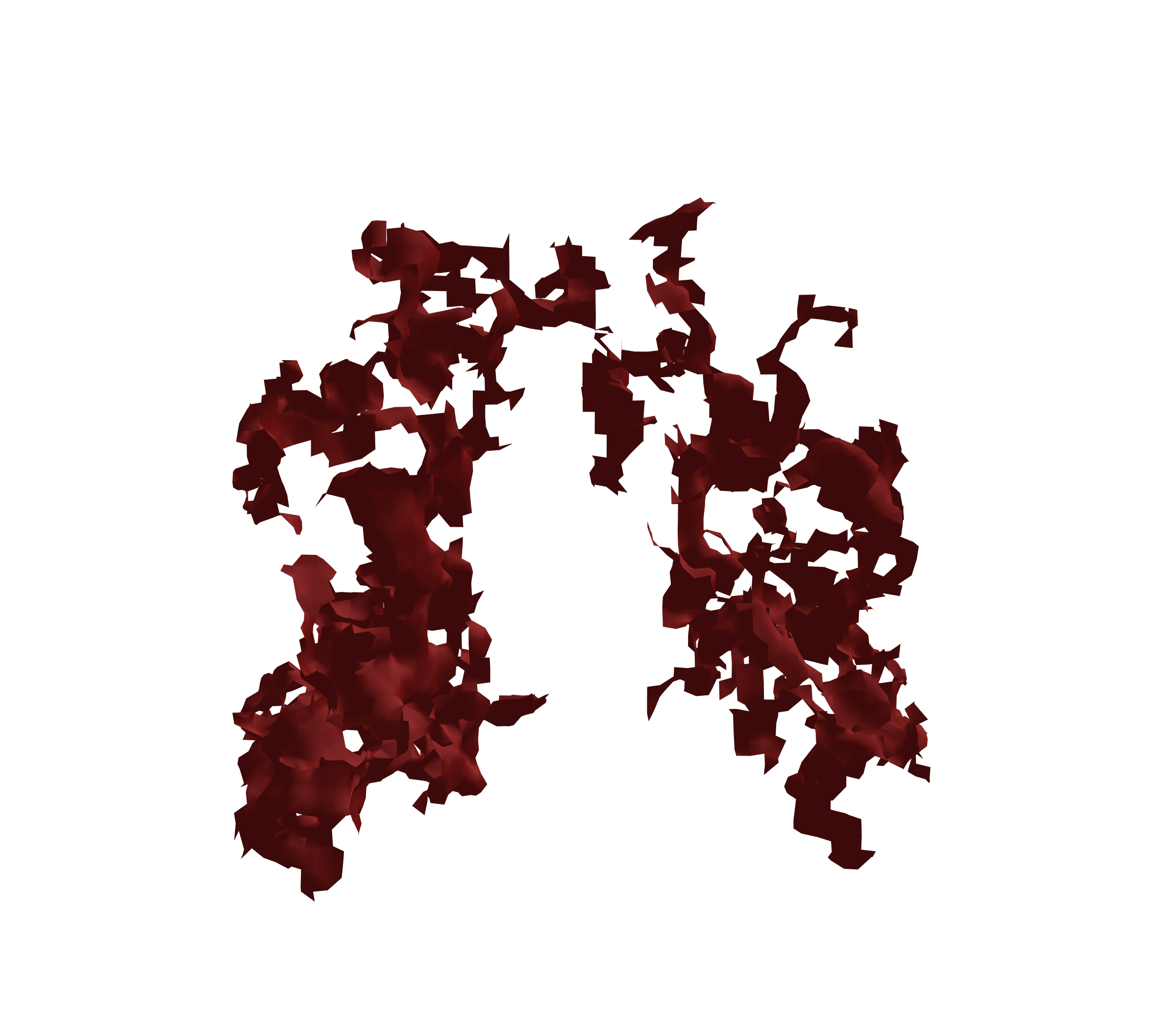 Surface Mesh (Expiration) - Front View