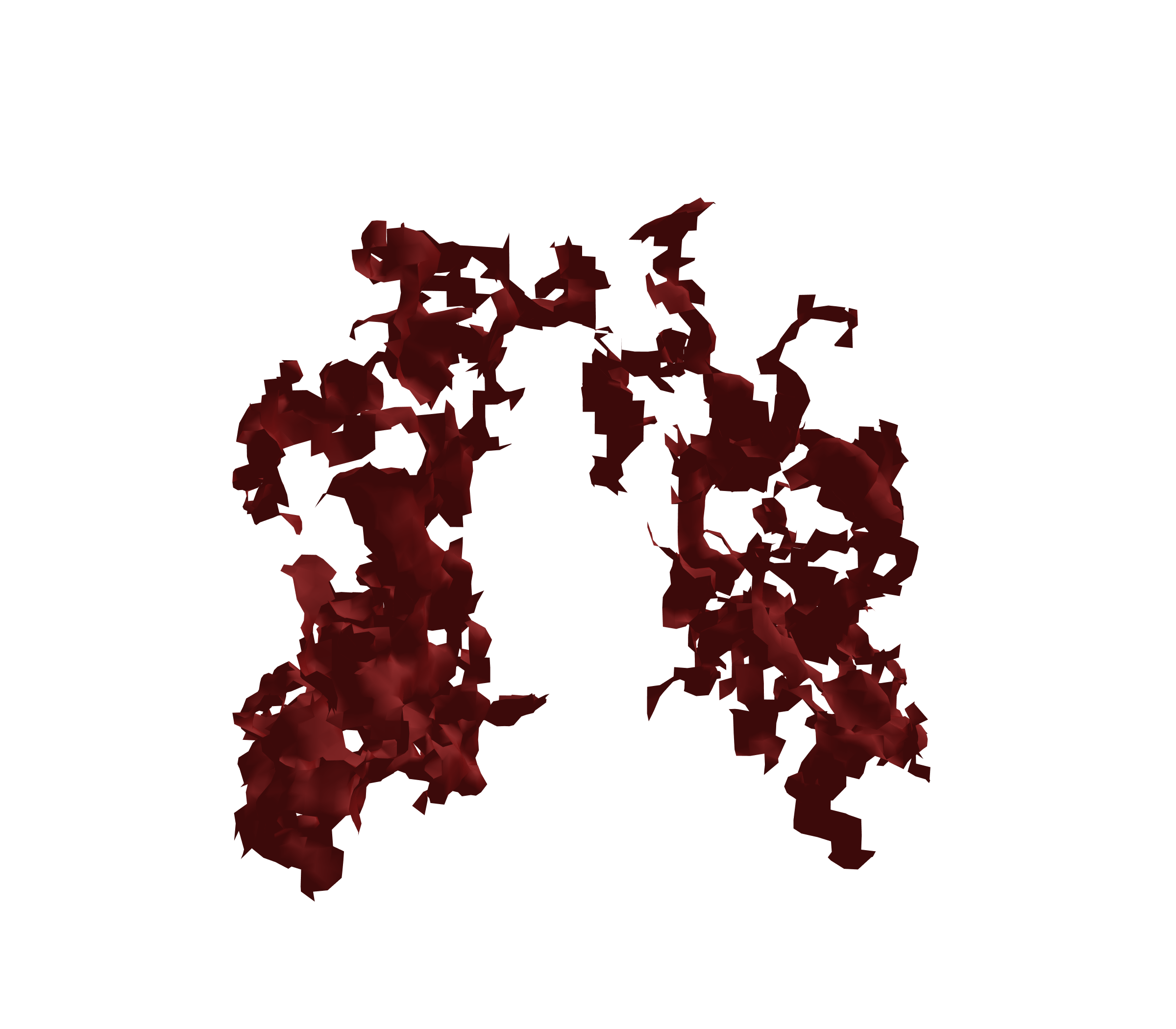 Surface Mesh (Expiration) - Front View