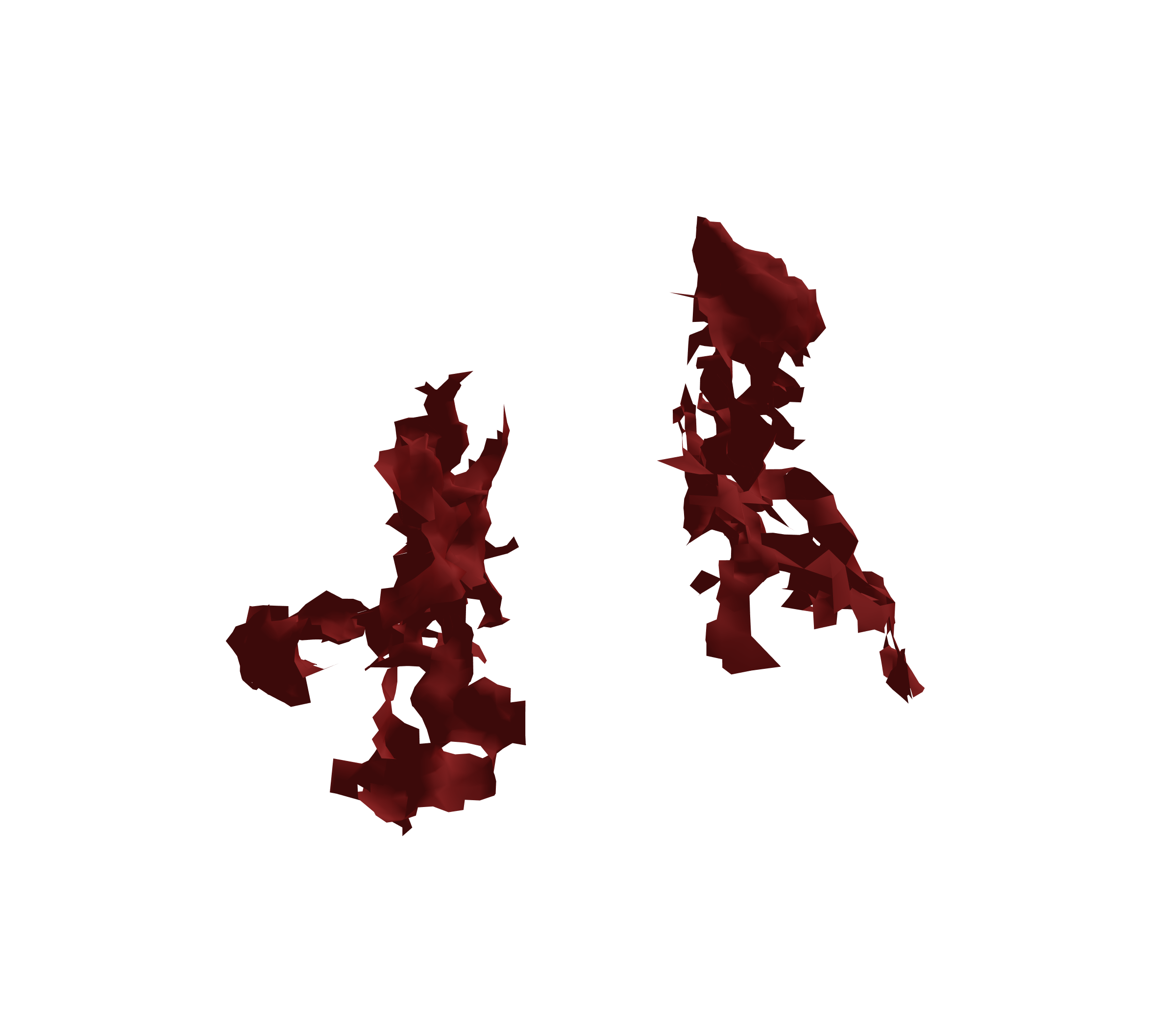 Surface Mesh (Expiration) - Back View