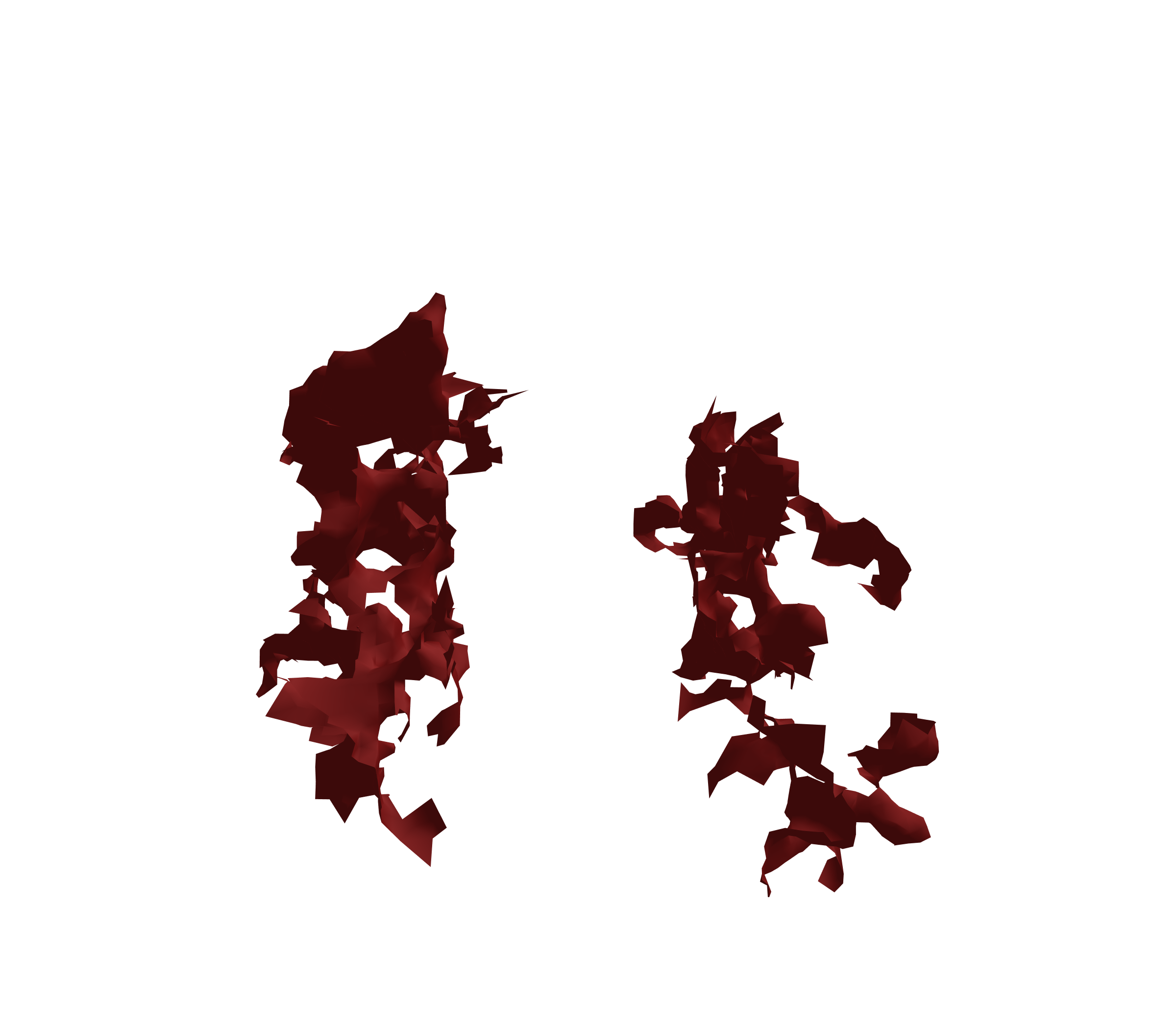 Surface Mesh (Expiration) - Front View