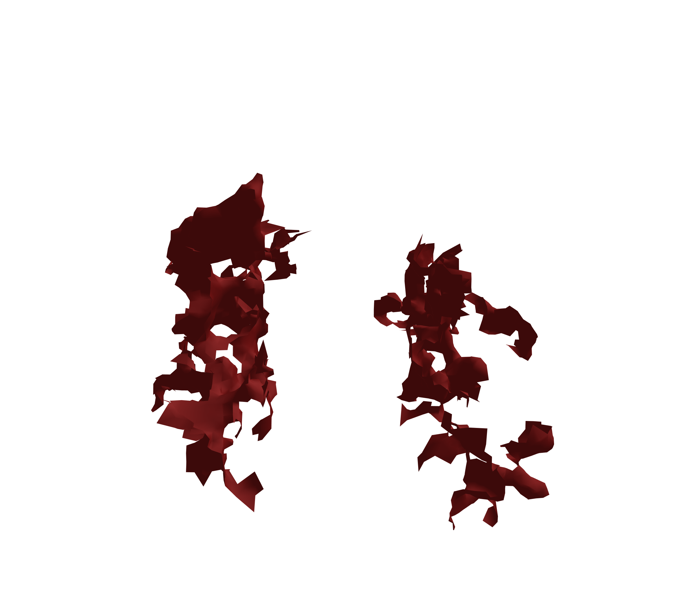 Surface Mesh (Expiration) - Front View