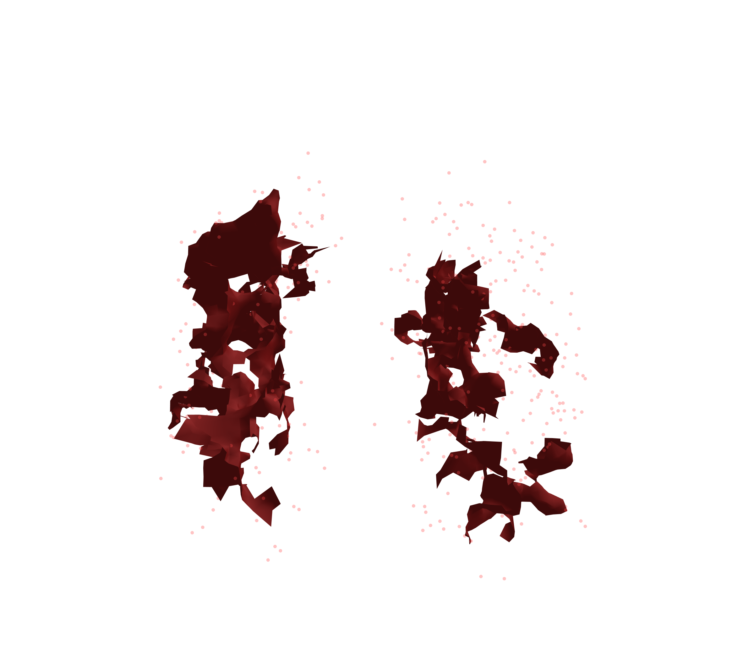 Combined Visualization (Expiration) - Front View