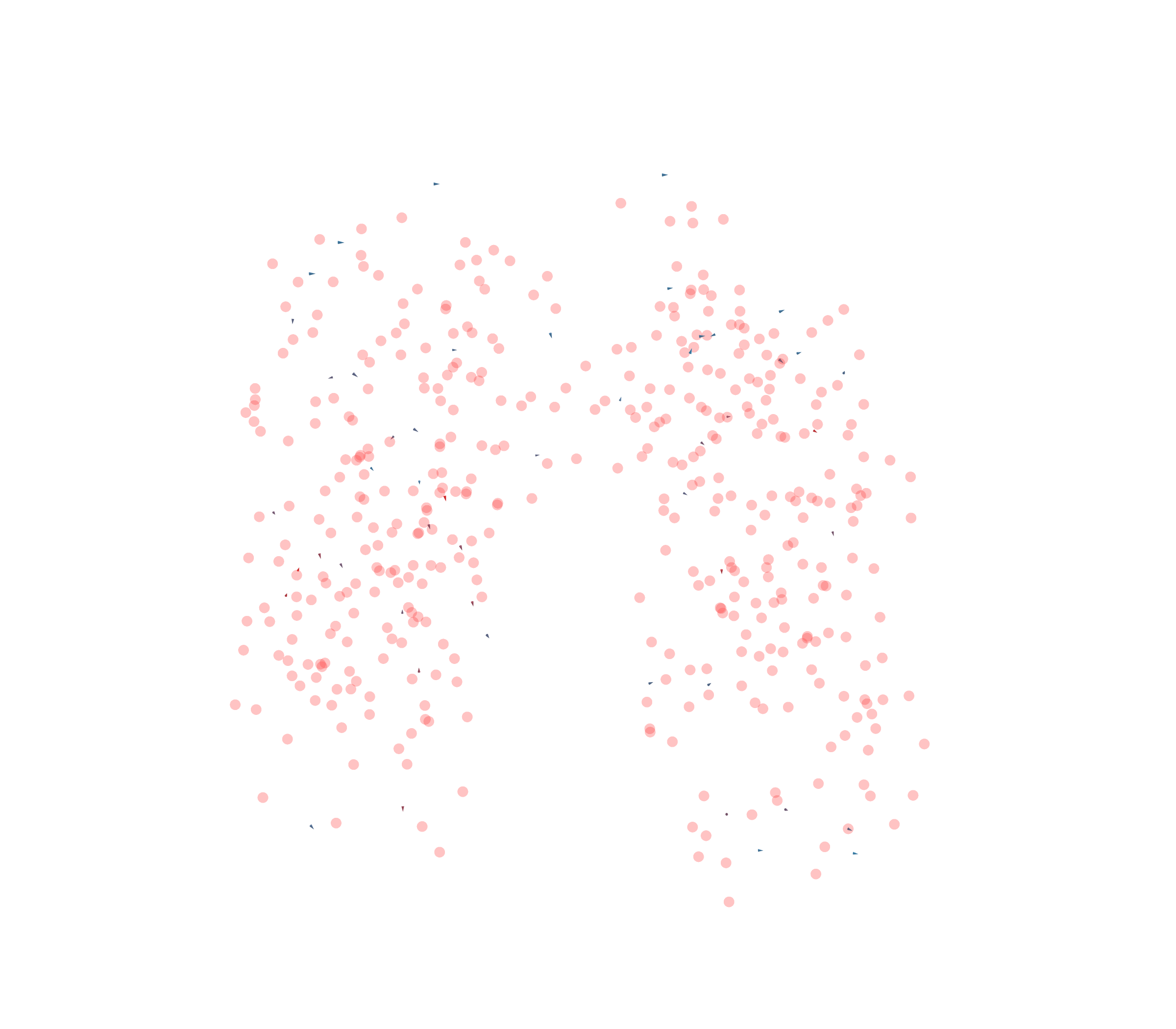 Displacement Vectors - Front View