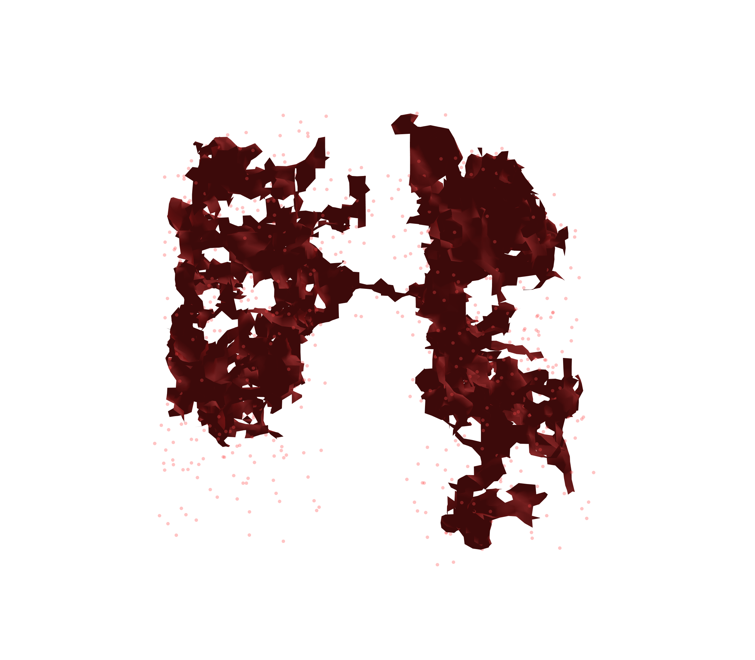 Combined Visualization (Expiration) - Front View