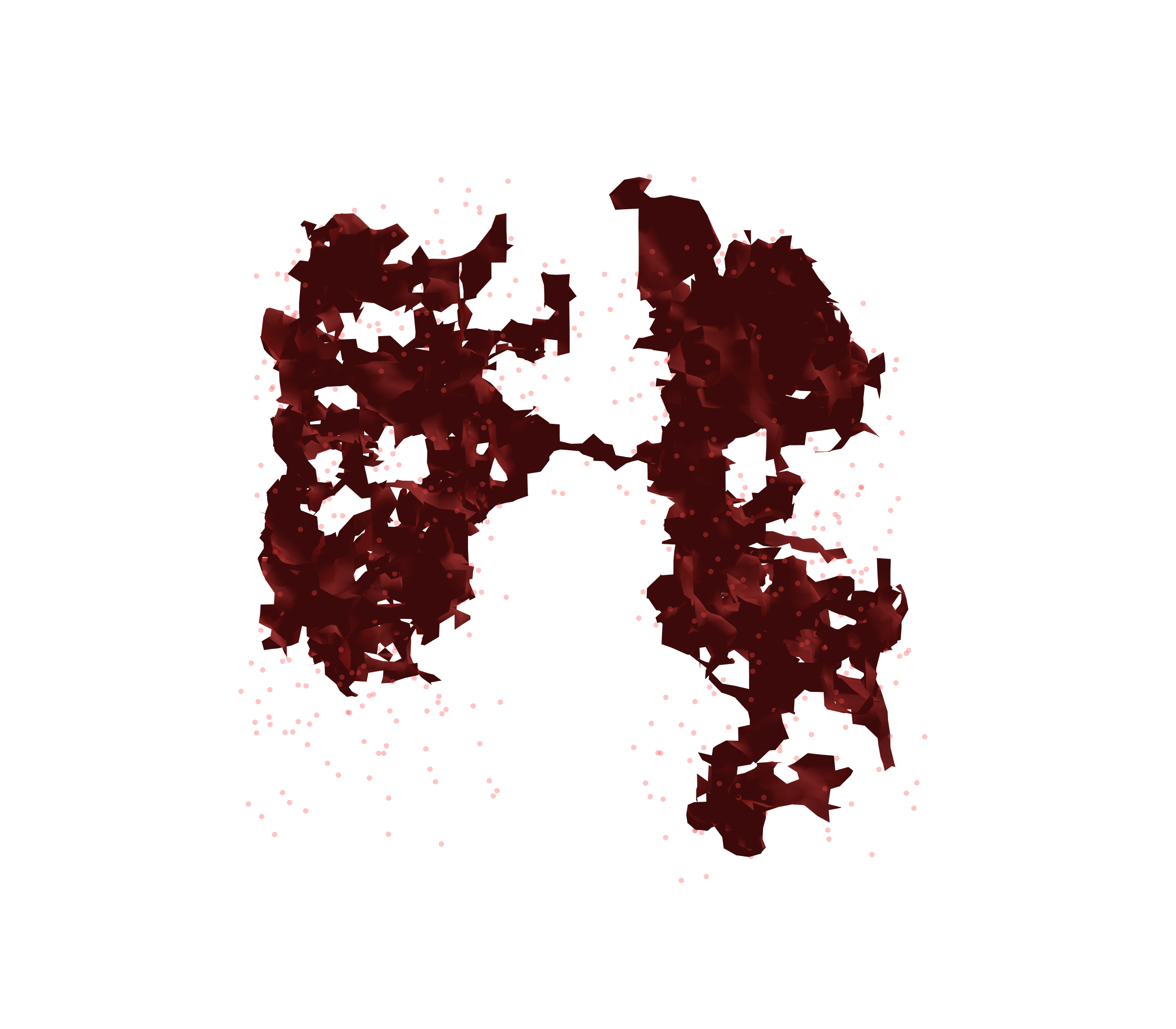 Combined Visualization (Expiration) - Front View