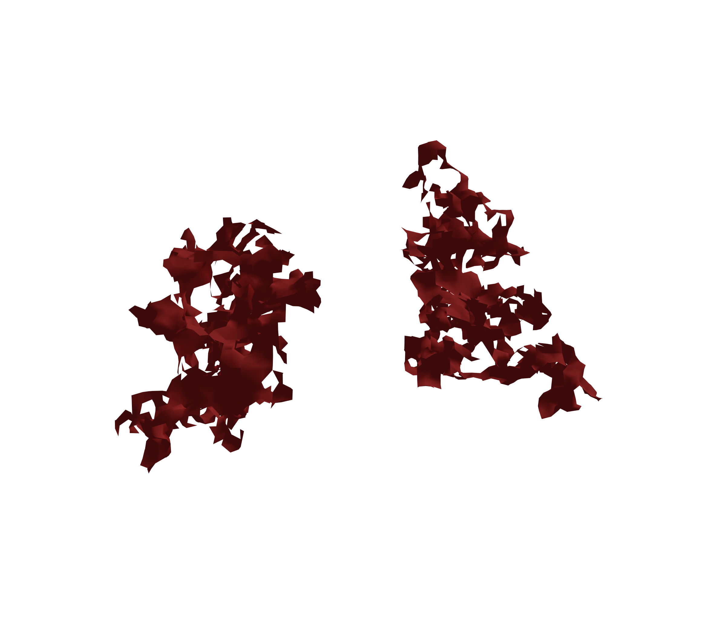 Surface Mesh (Expiration) - Back View