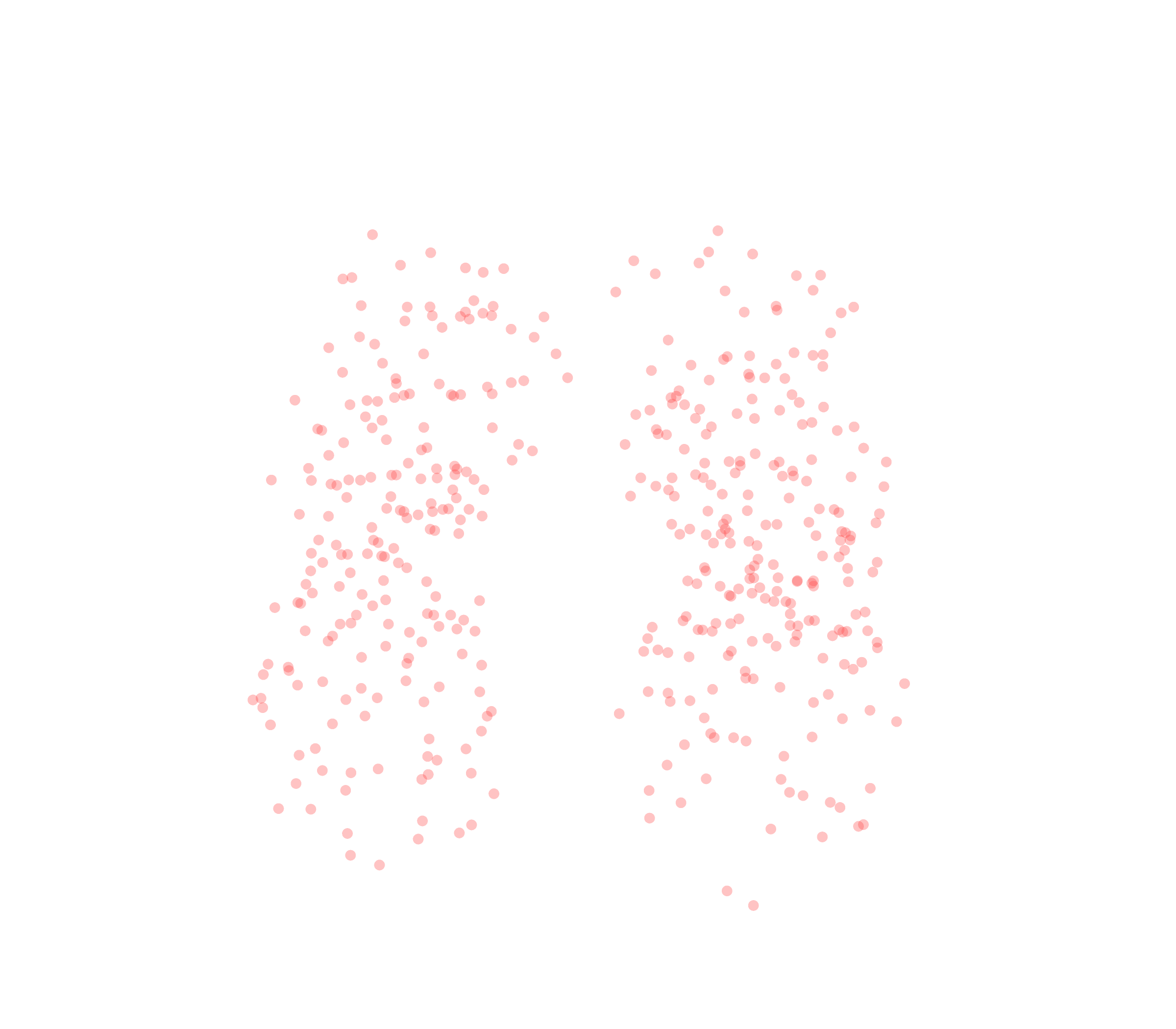 Displacement Vectors (Expiration) - Front View