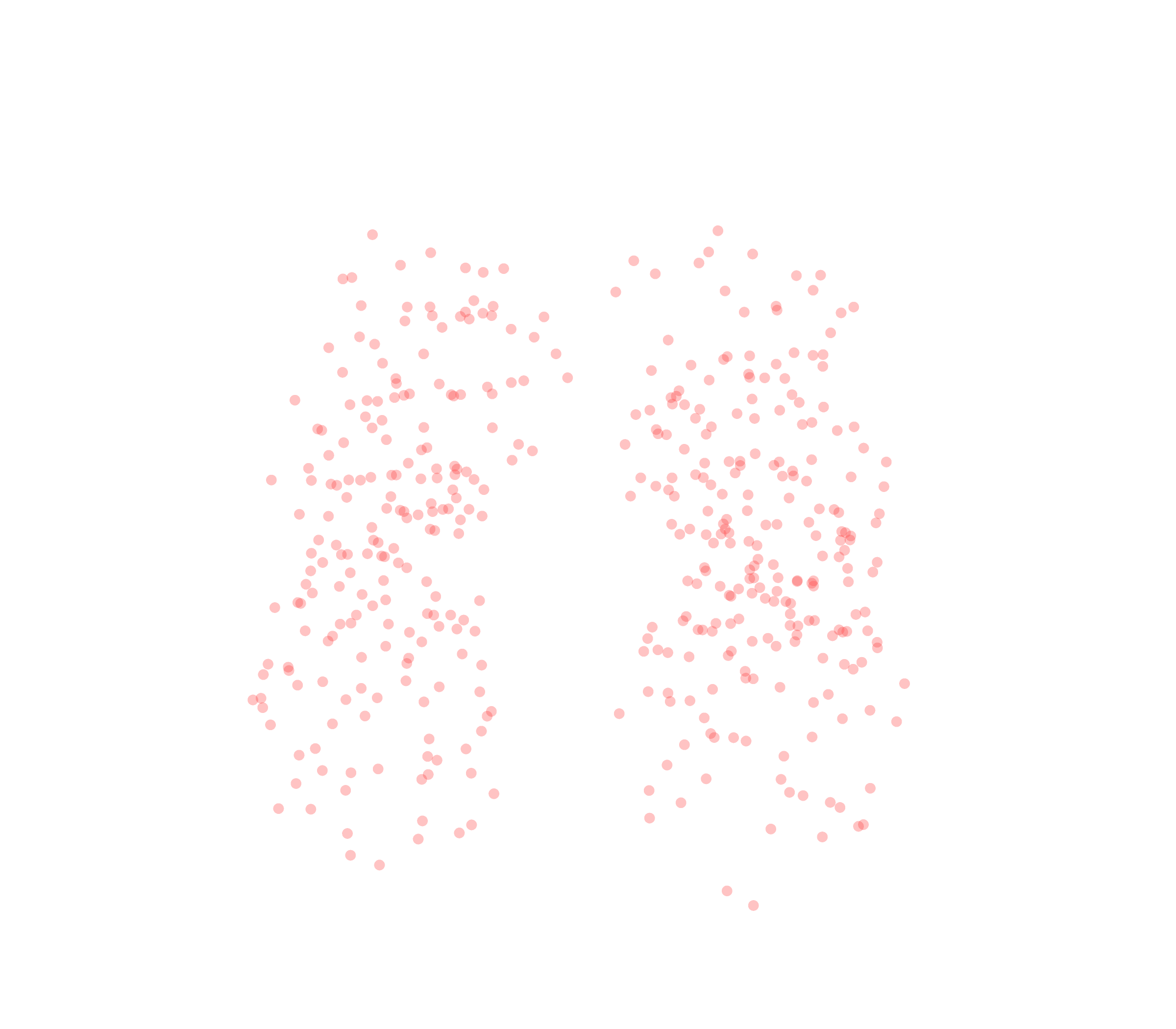 Displacement Vectors (Expiration) - Front View