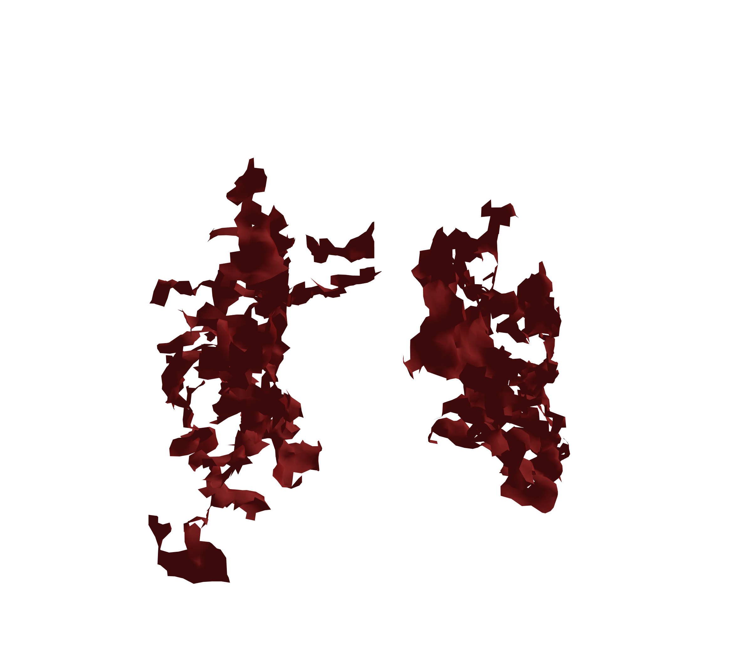 Surface Mesh (Expiration) - Front View