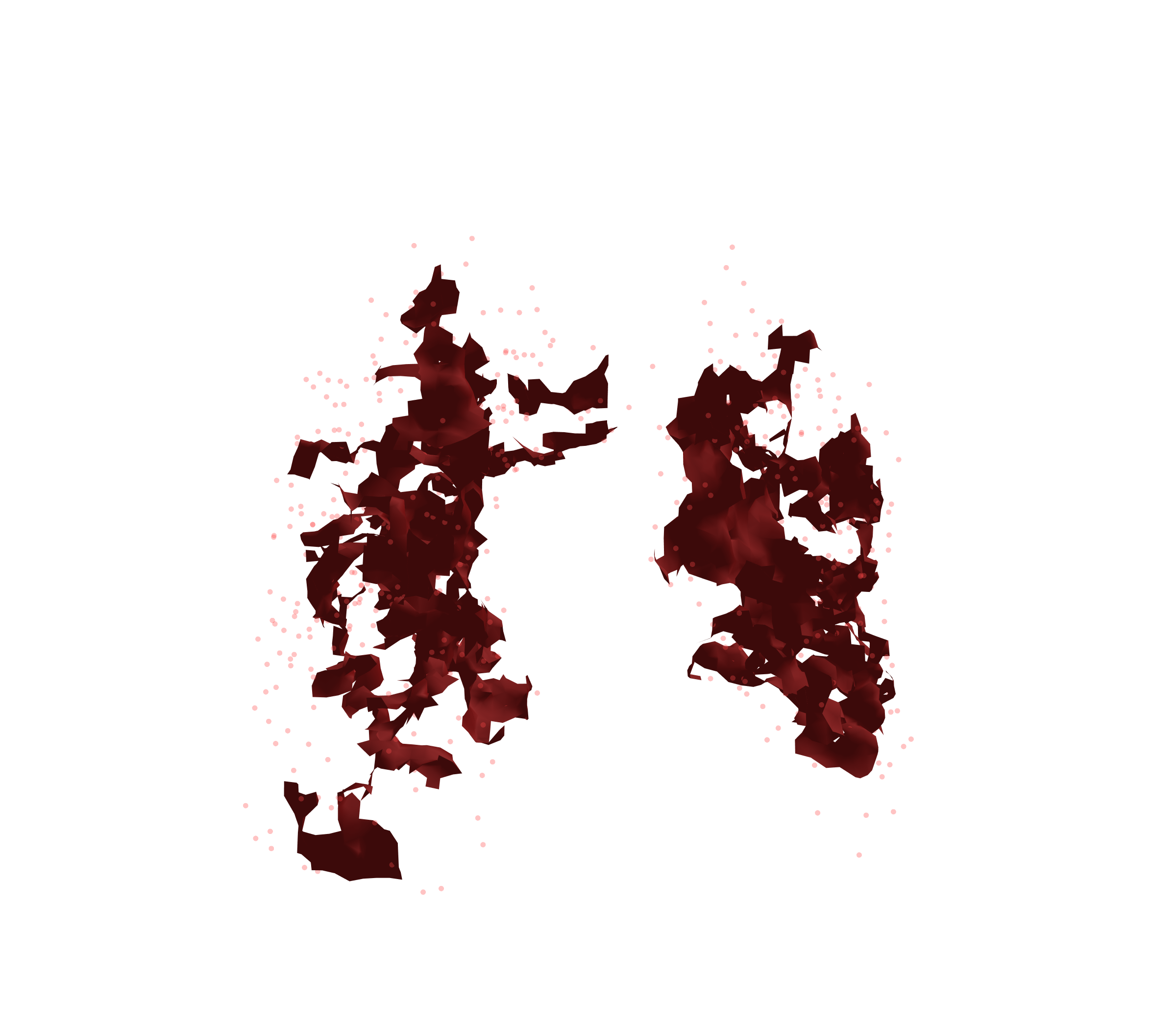 Combined Visualization (Expiration) - Front View