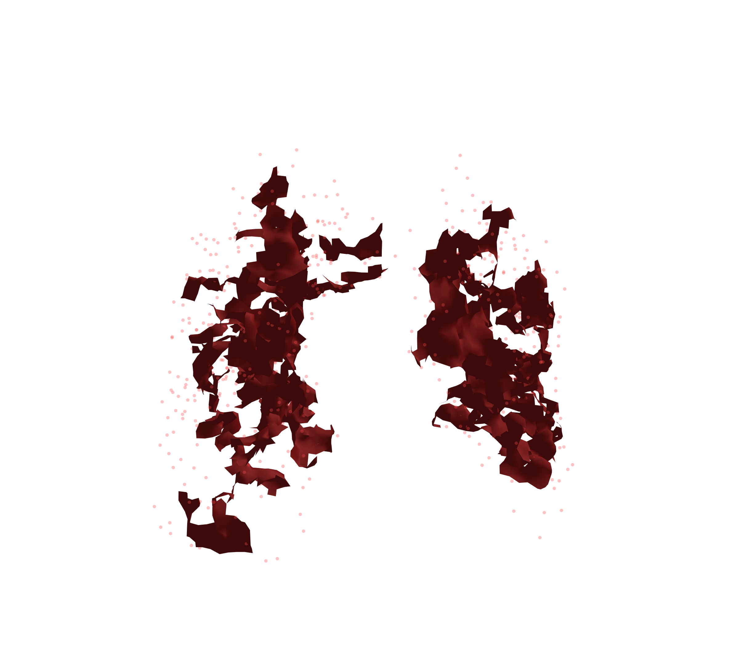 Combined Visualization (Expiration) - Front View