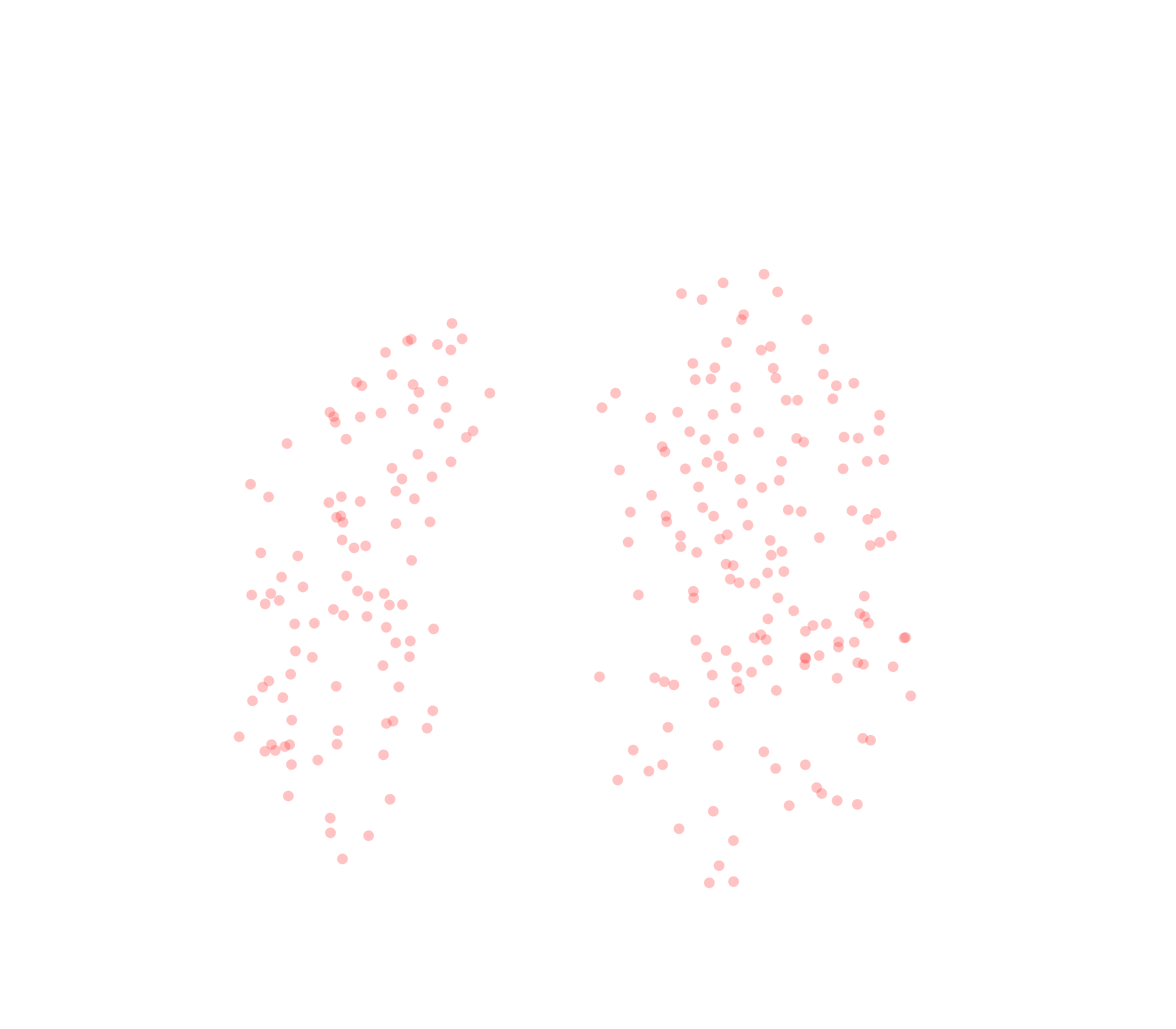 Displacement Vectors (Expiration) - Front View