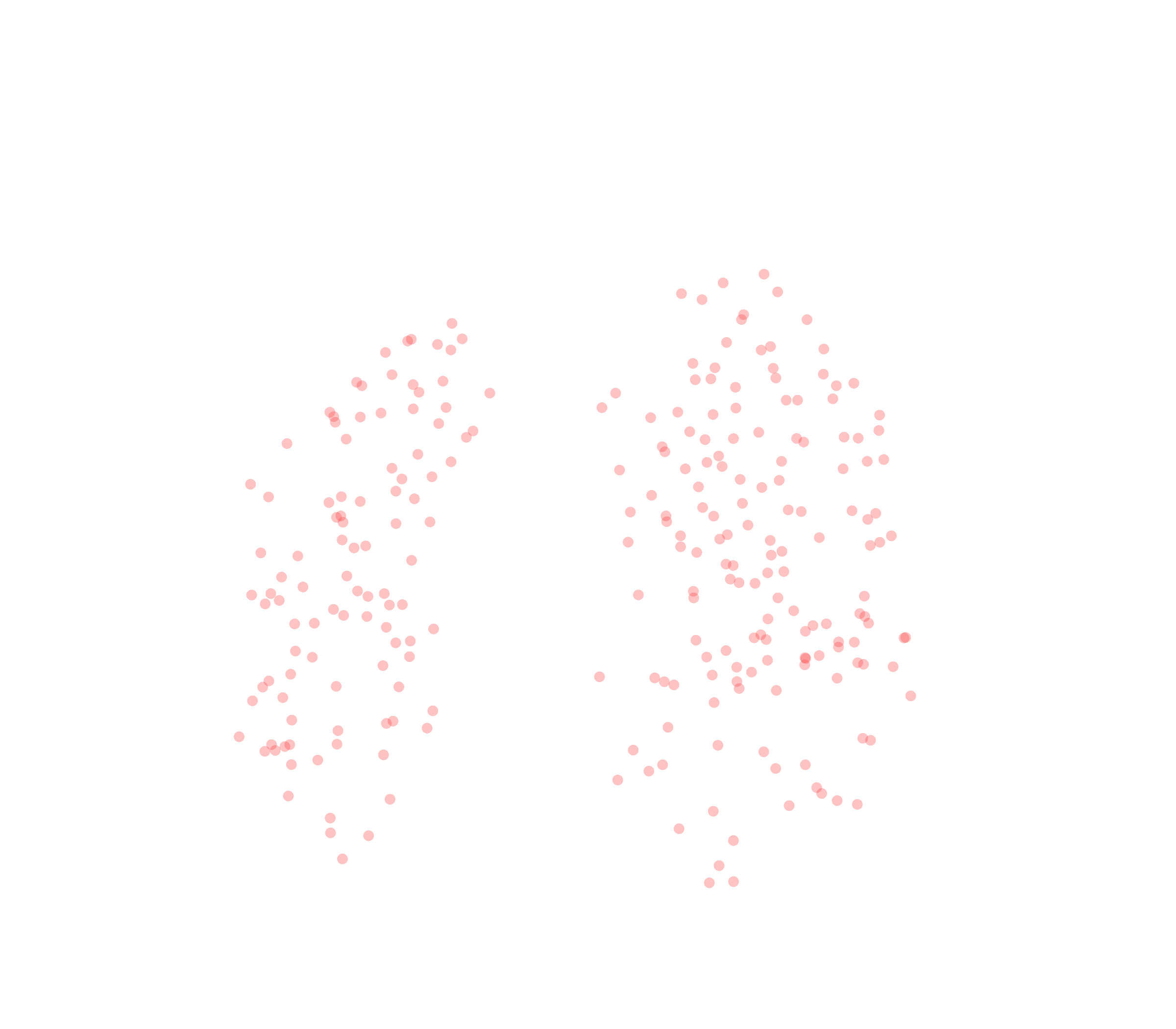 Displacement Vectors (Expiration) - Front View