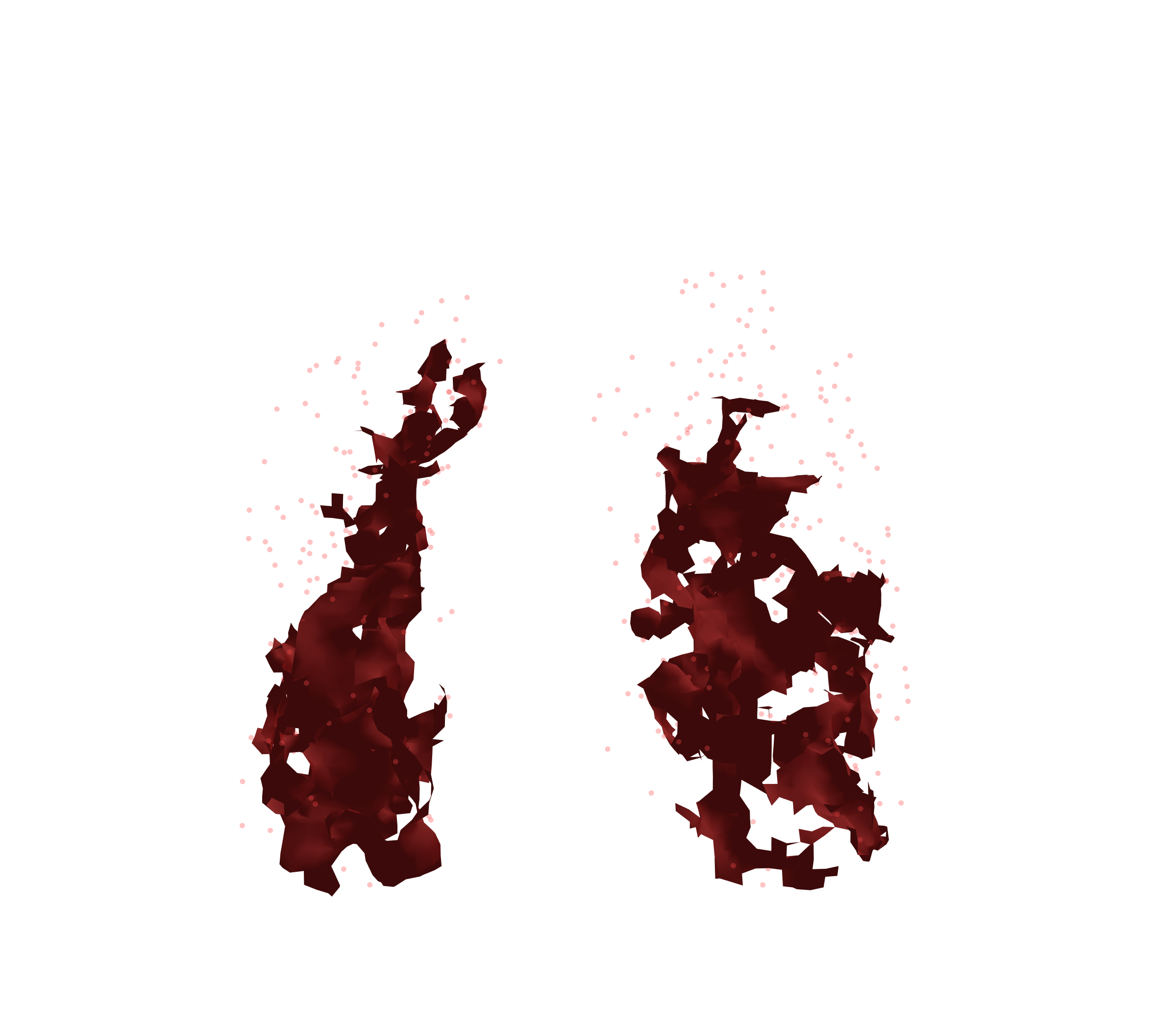 Combined Visualization (Expiration) - Front View