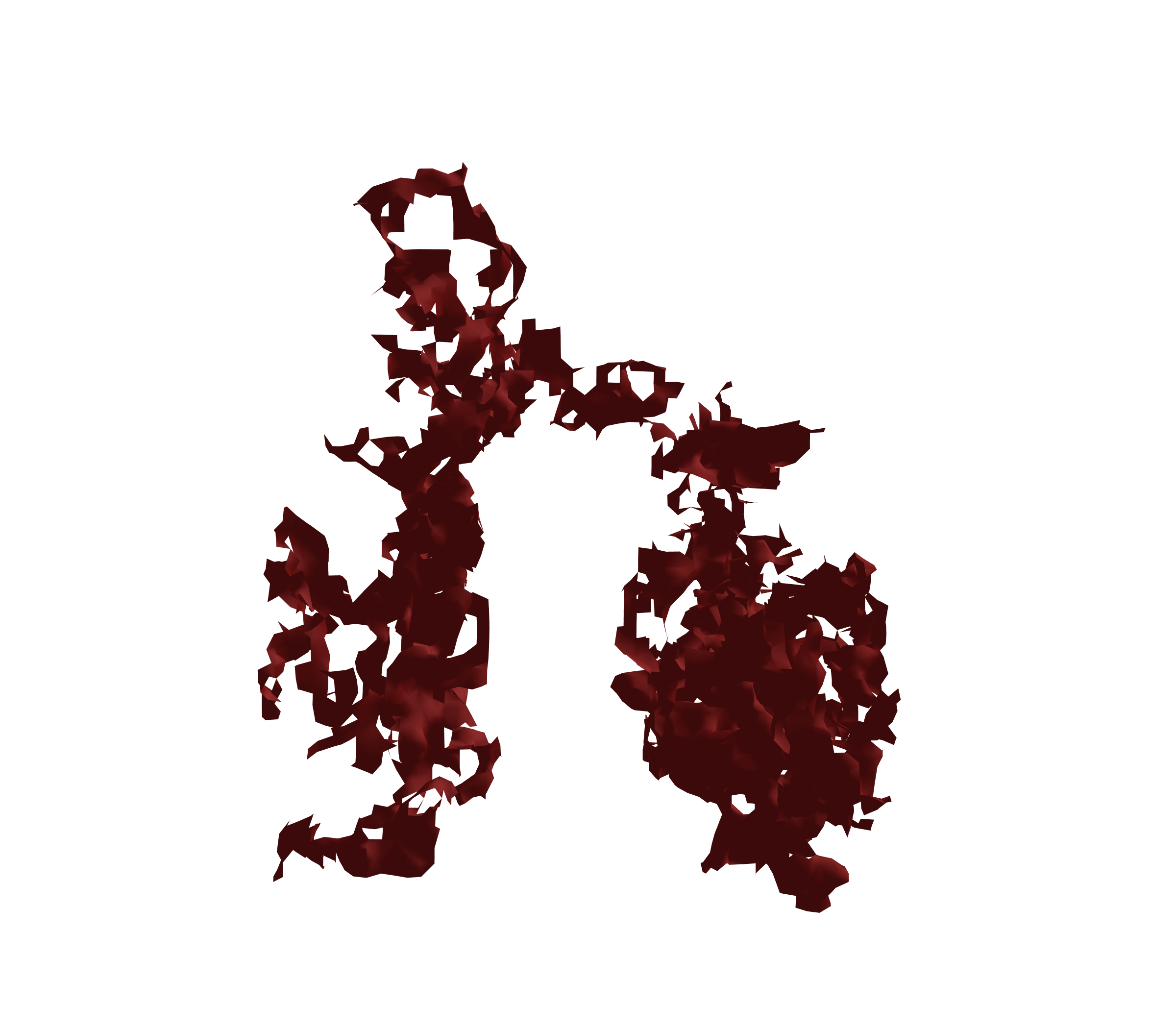 Surface Mesh (Expiration) - Front View