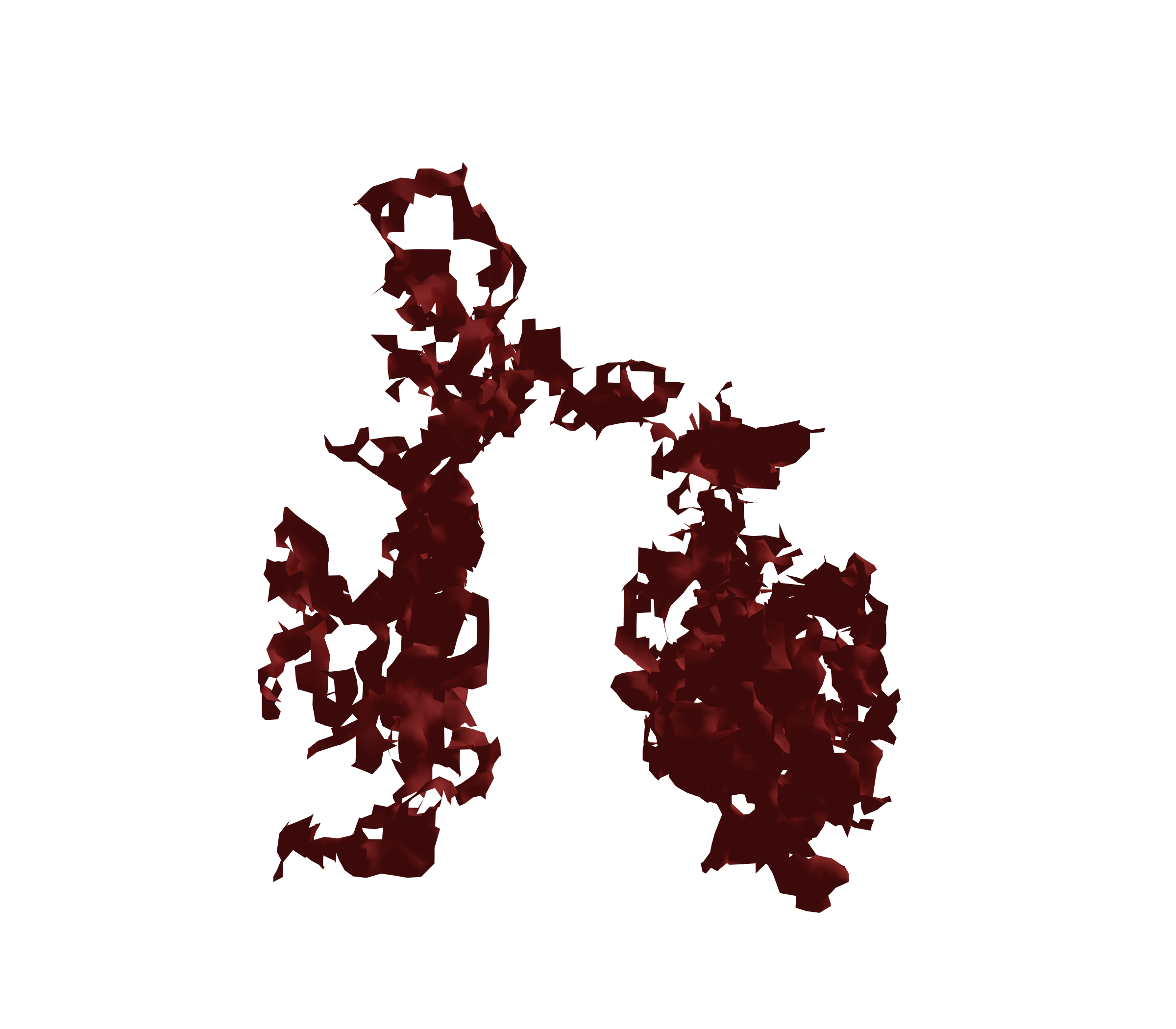 Surface Mesh (Expiration) - Front View