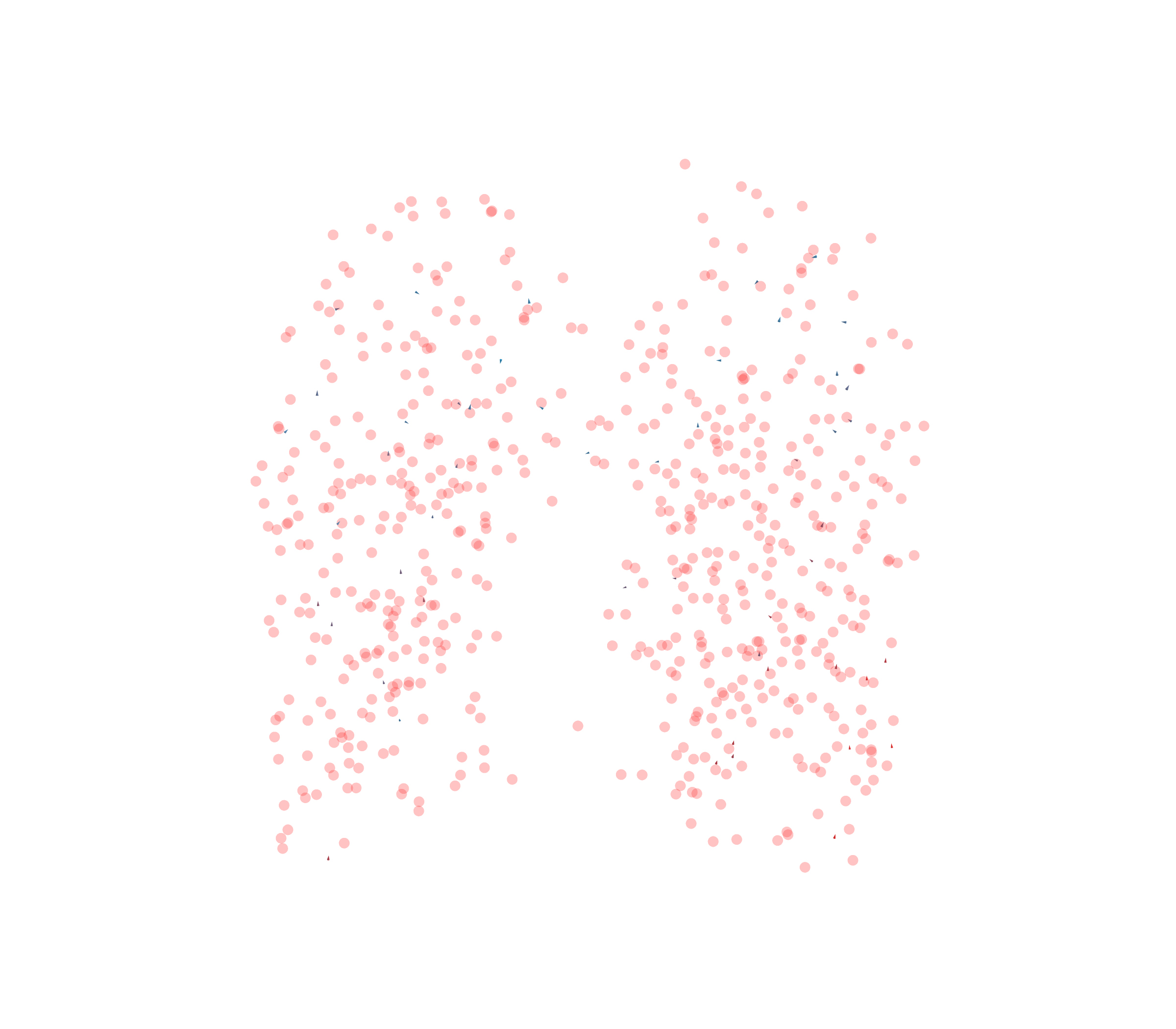 Displacement Vectors - Front View