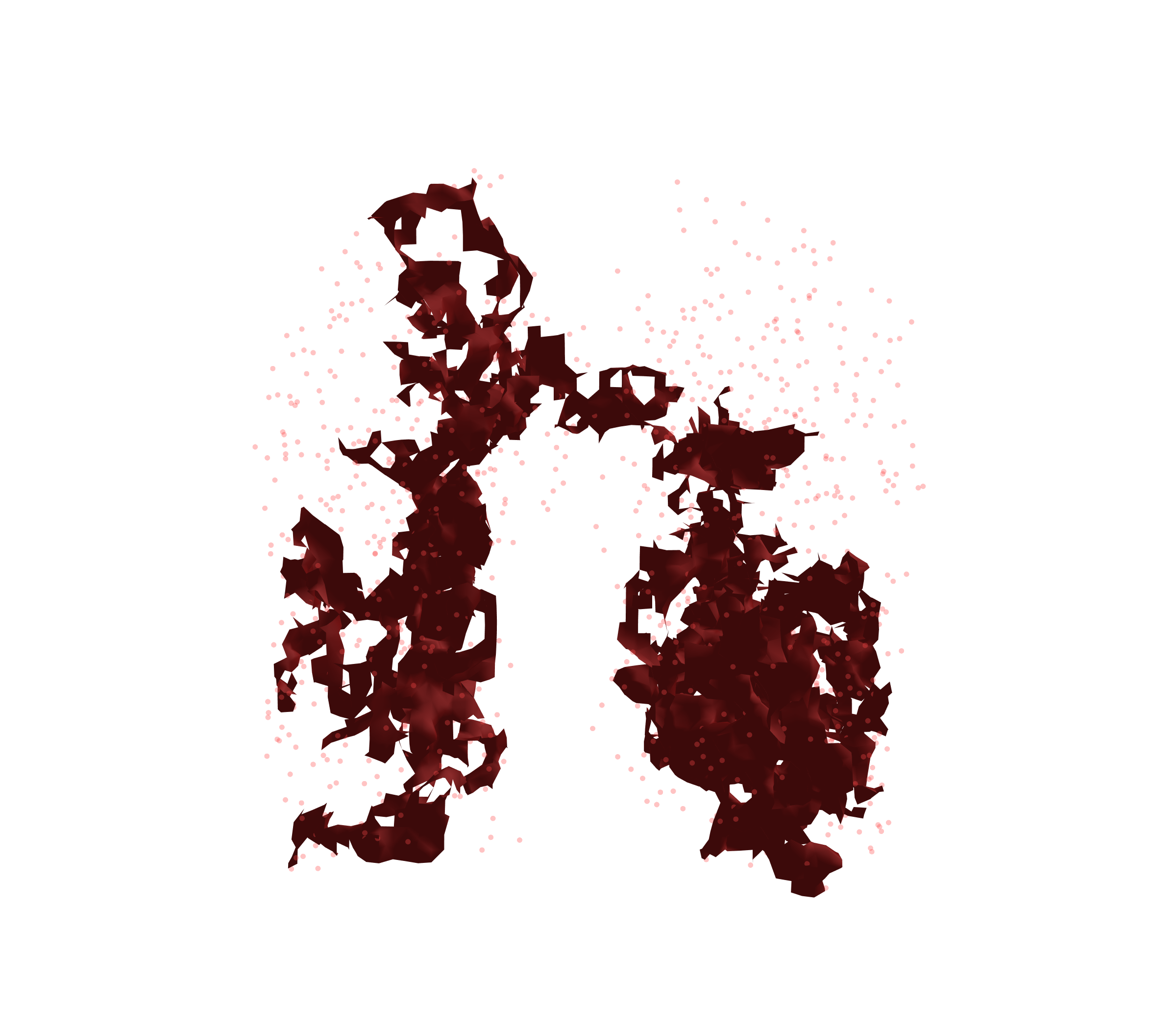 Combined Visualization (Expiration) - Front View