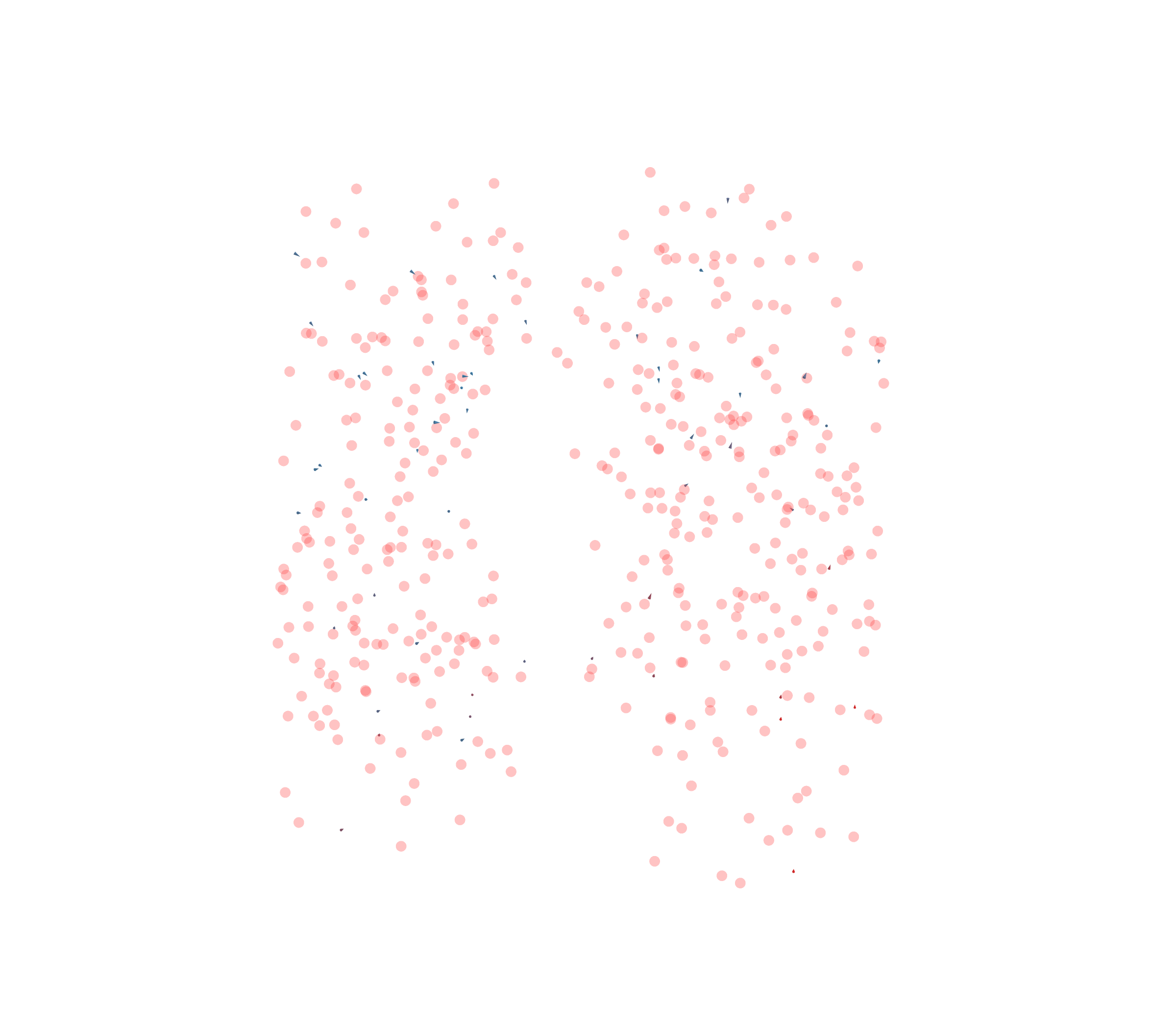 Displacement Vectors - Front View