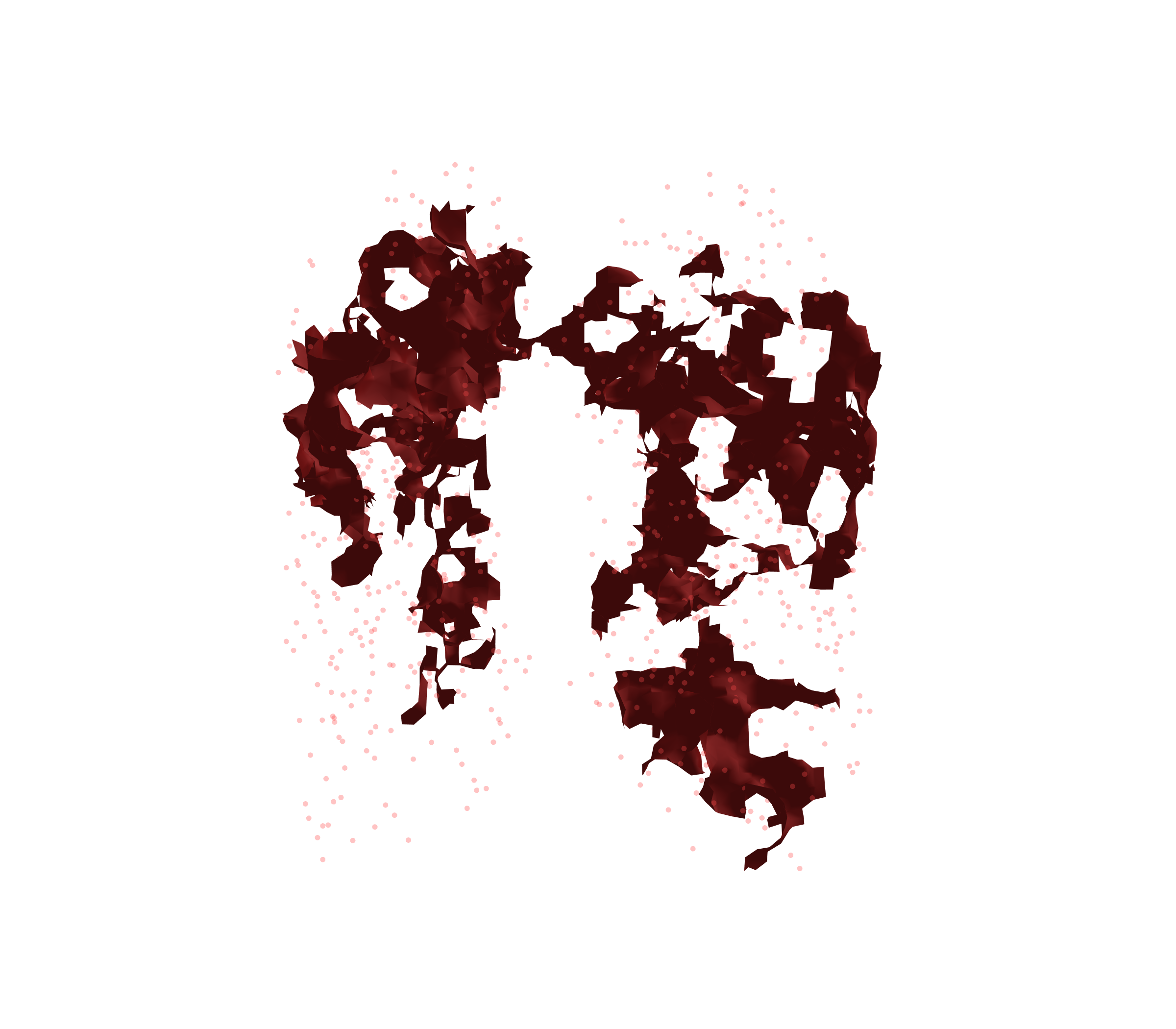 Combined Visualization (Expiration) - Front View