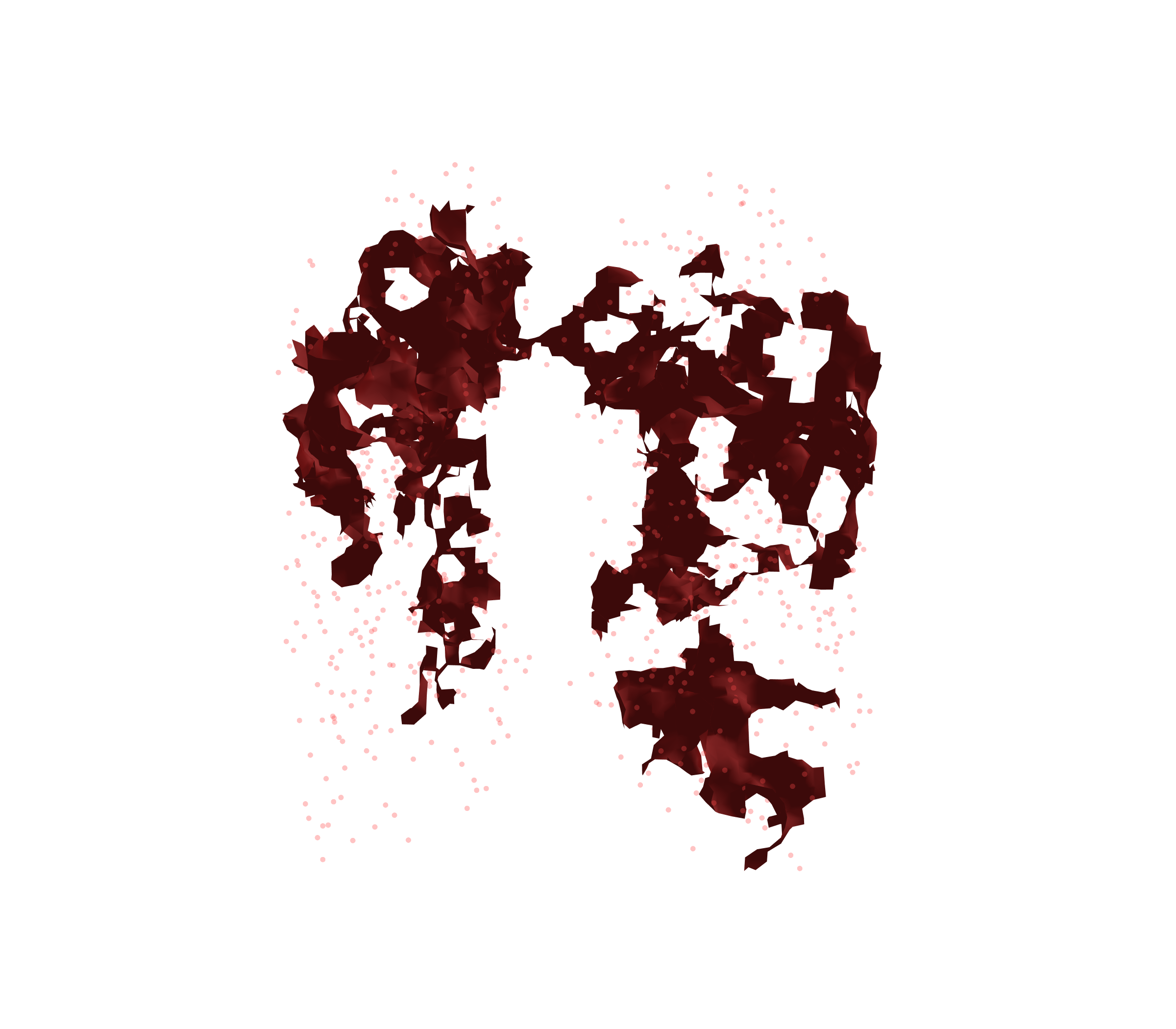 Combined Visualization (Expiration) - Front View