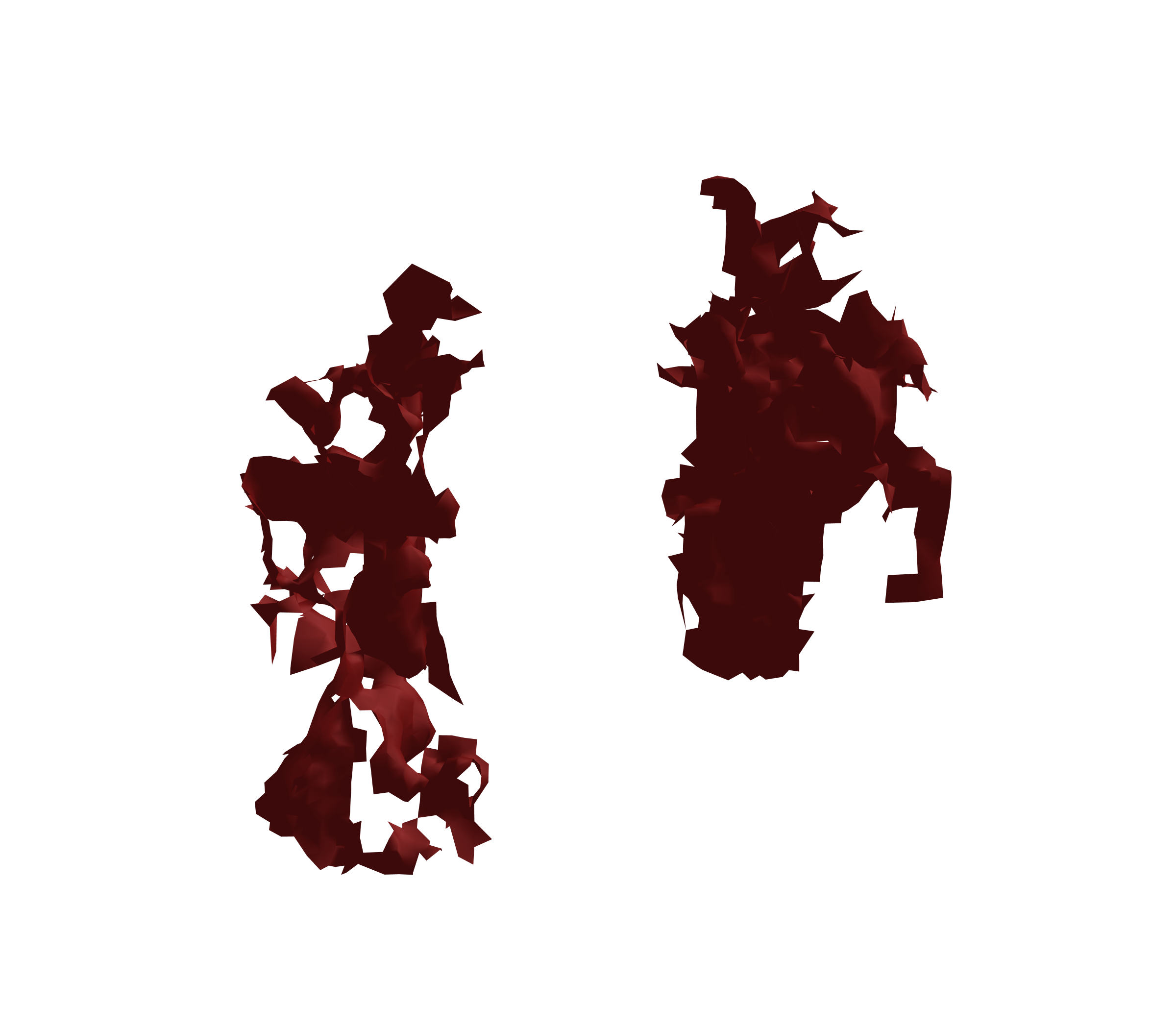 Surface Mesh (Expiration) - Front View