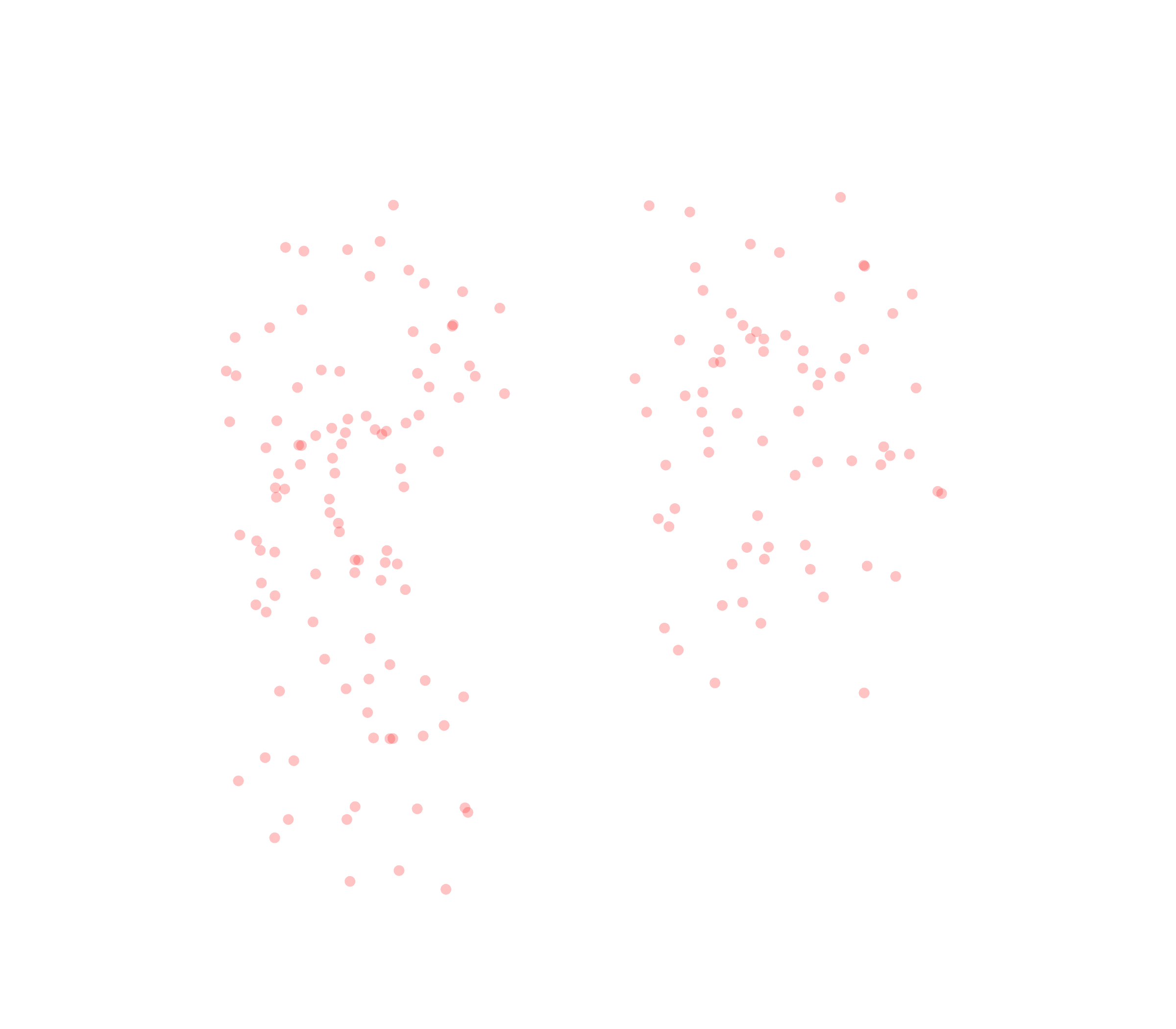 Displacement Vectors (Expiration) - Front View