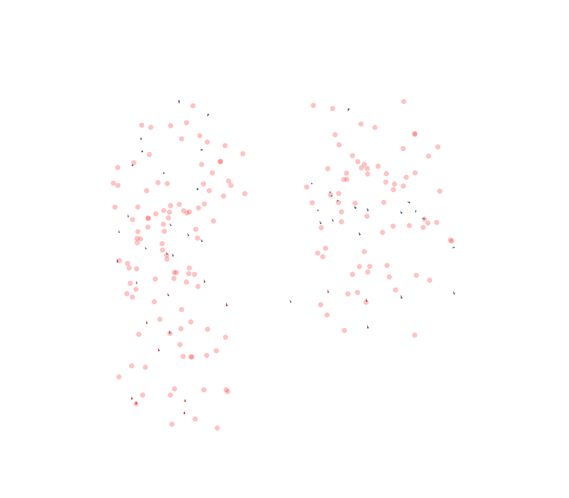 Displacement Vectors - Front View