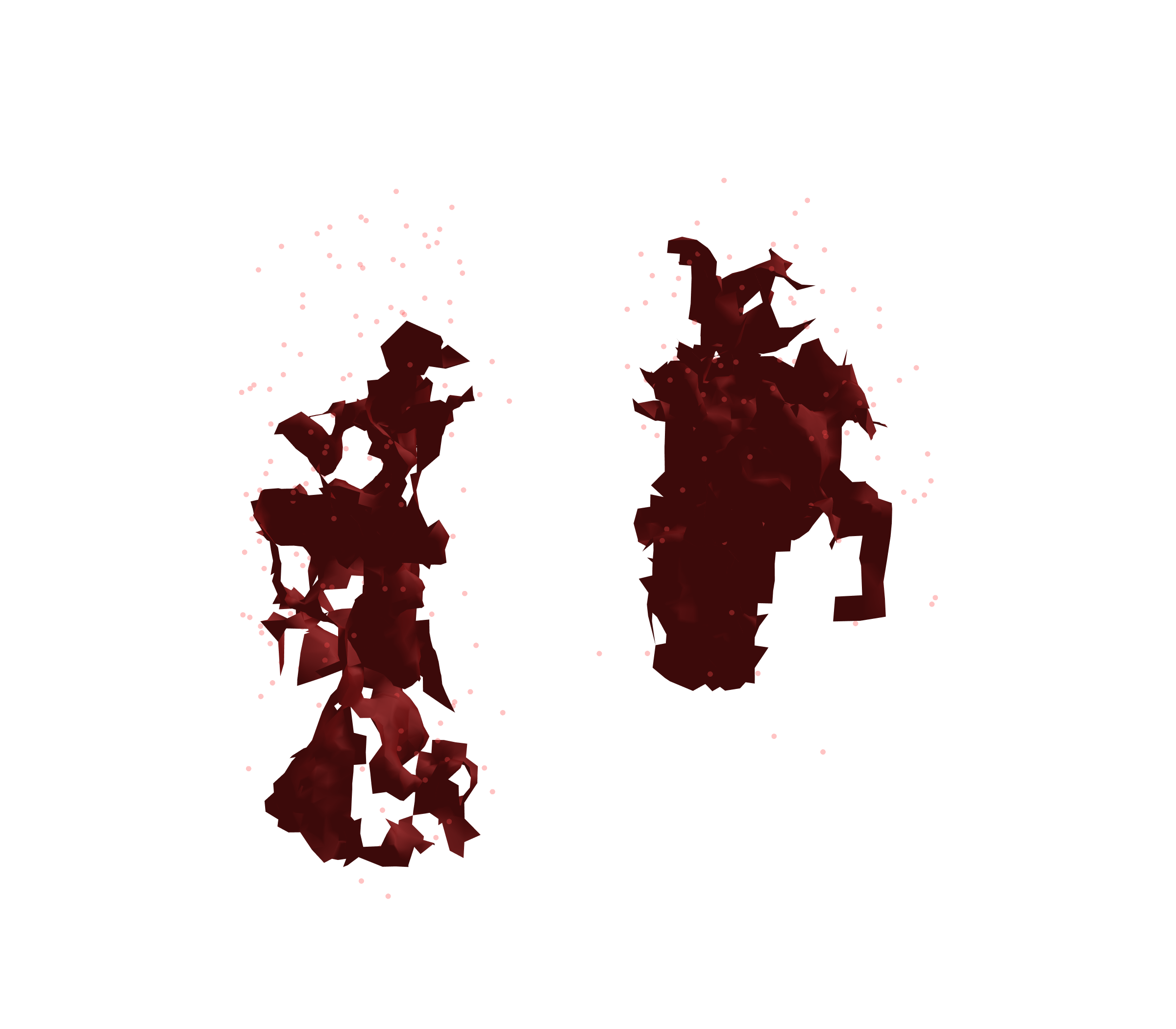 Combined Visualization (Expiration) - Front View