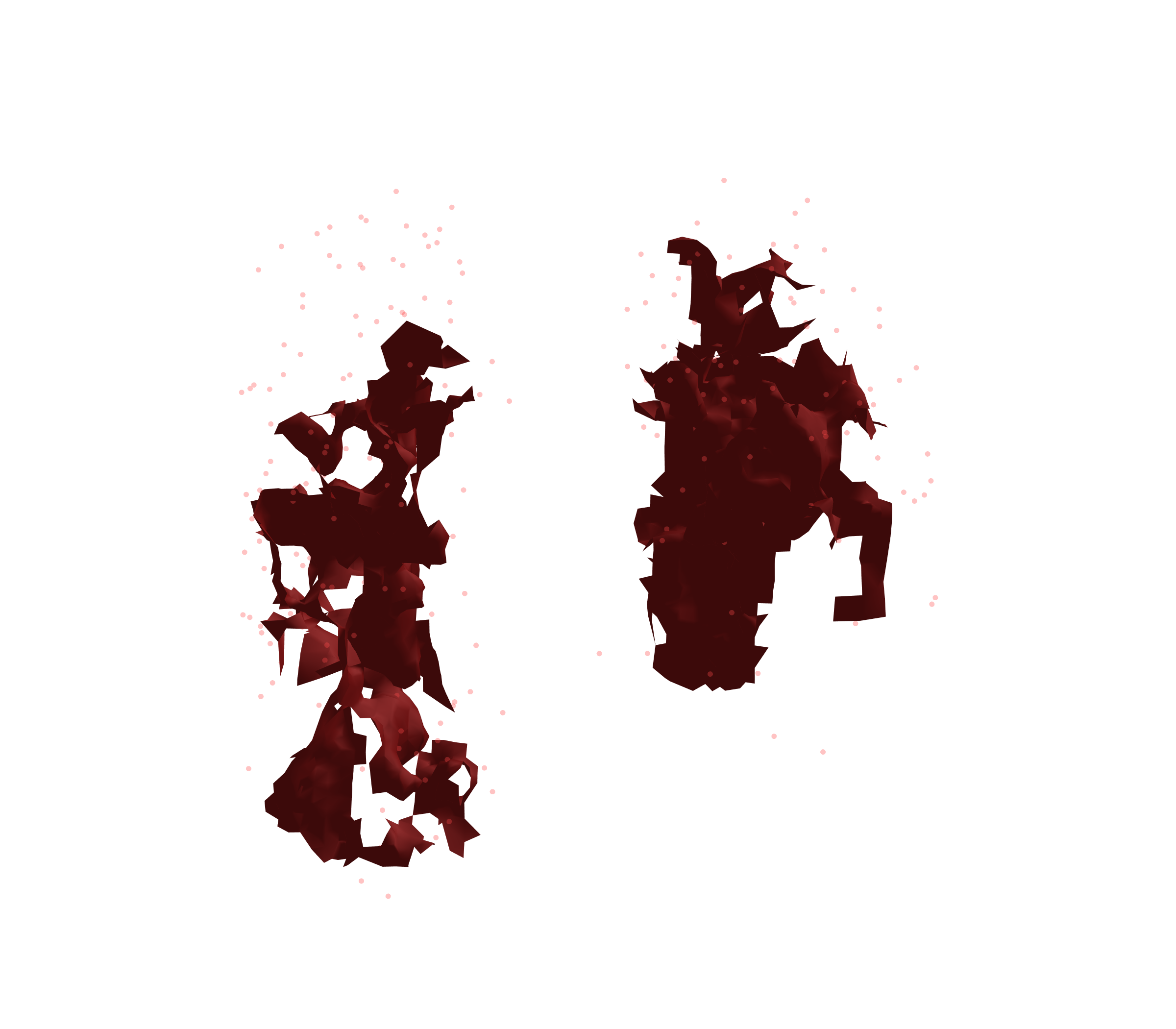 Combined Visualization (Expiration) - Front View