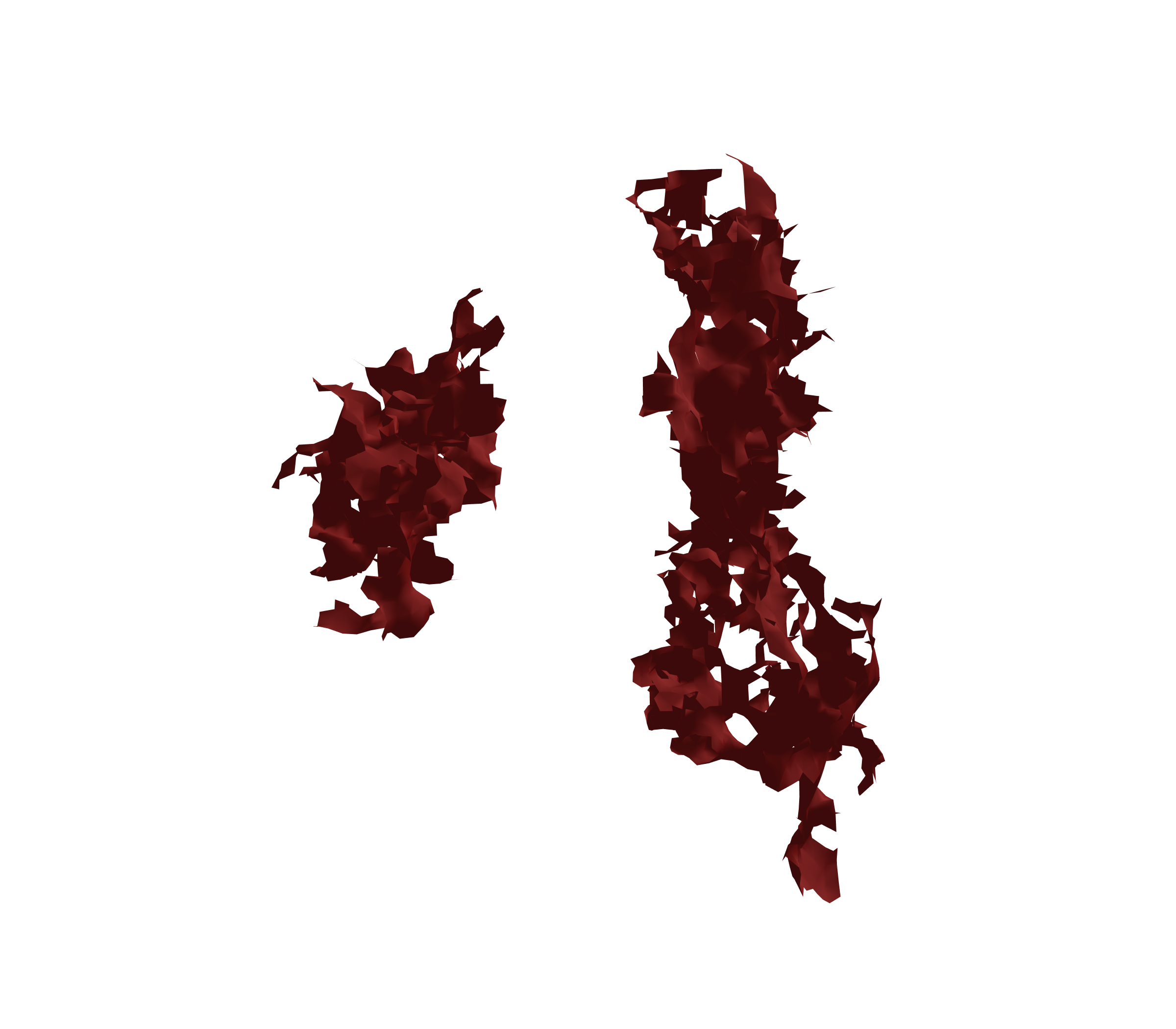 Surface Mesh (Expiration) - Back View