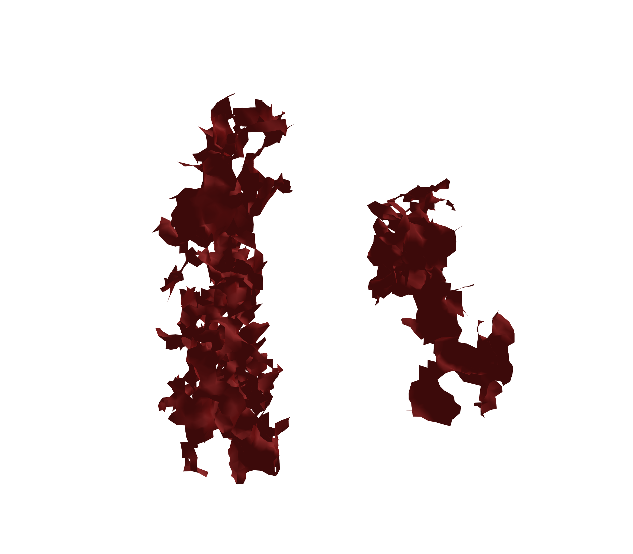 Surface Mesh (Expiration) - Front View