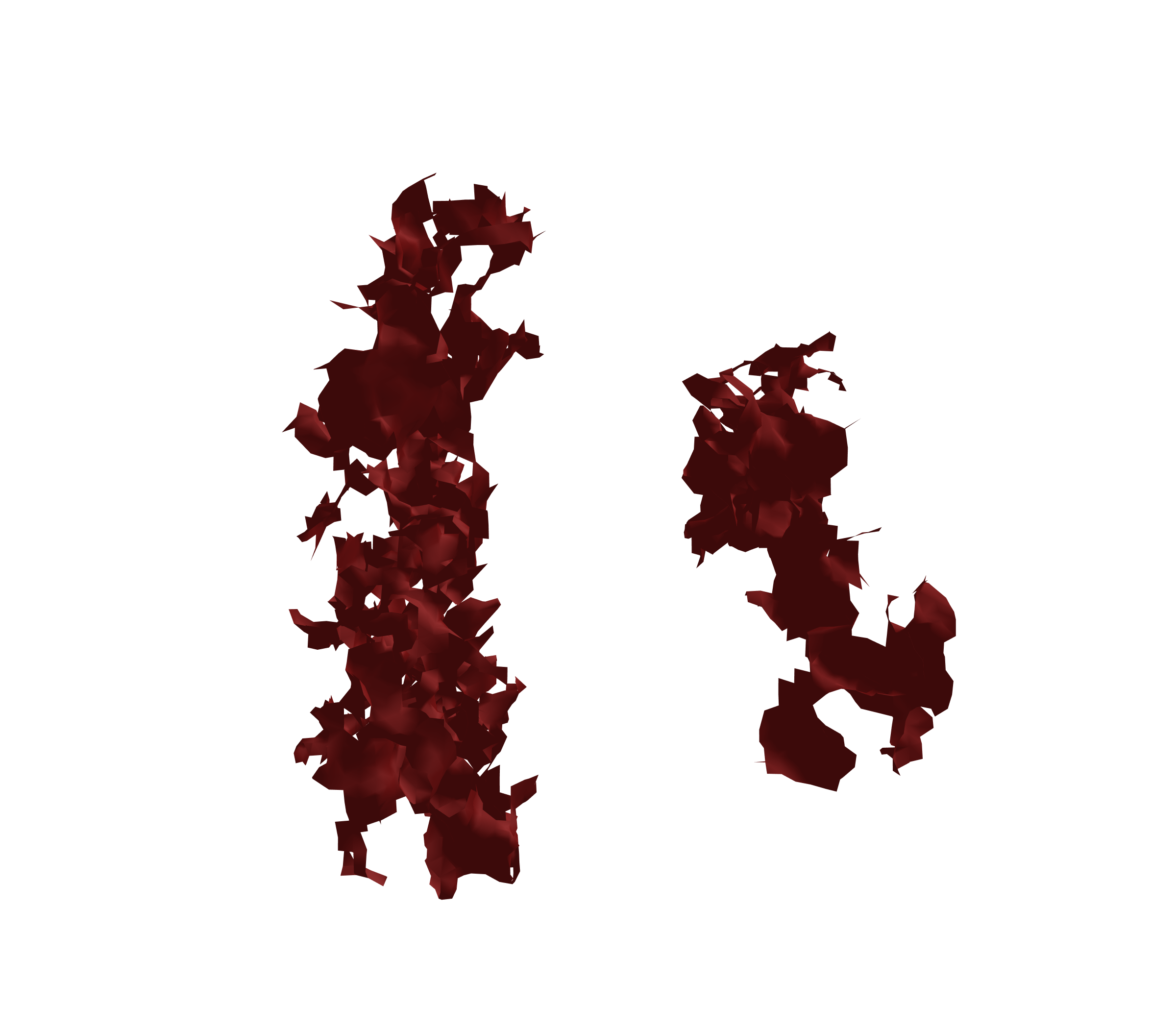 Surface Mesh (Expiration) - Front View