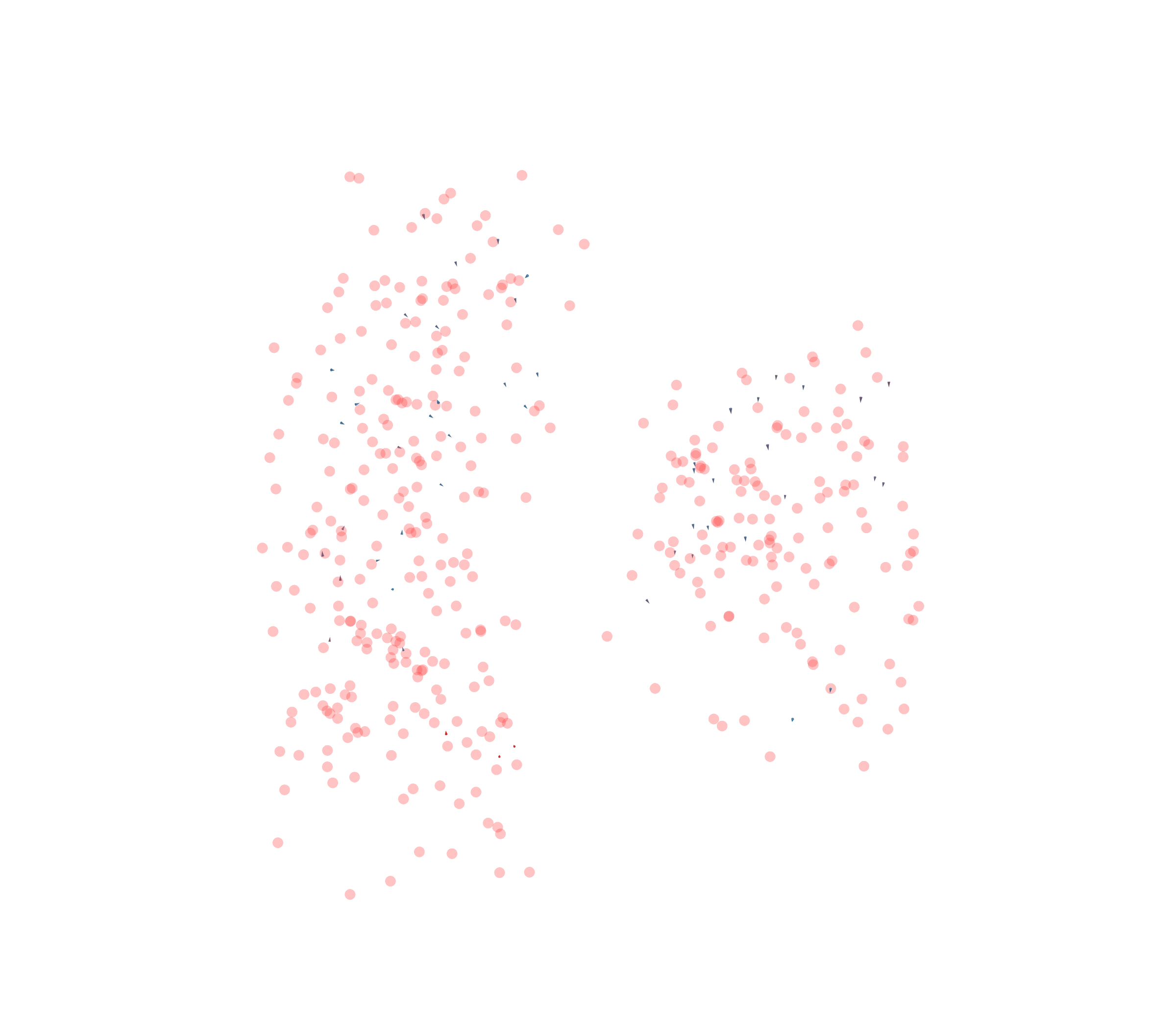 Displacement Vectors - Front View
