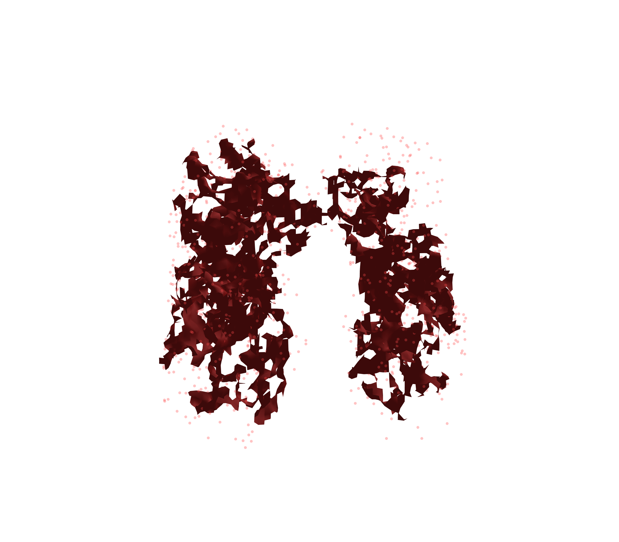 Combined Visualization (Expiration) - Front View