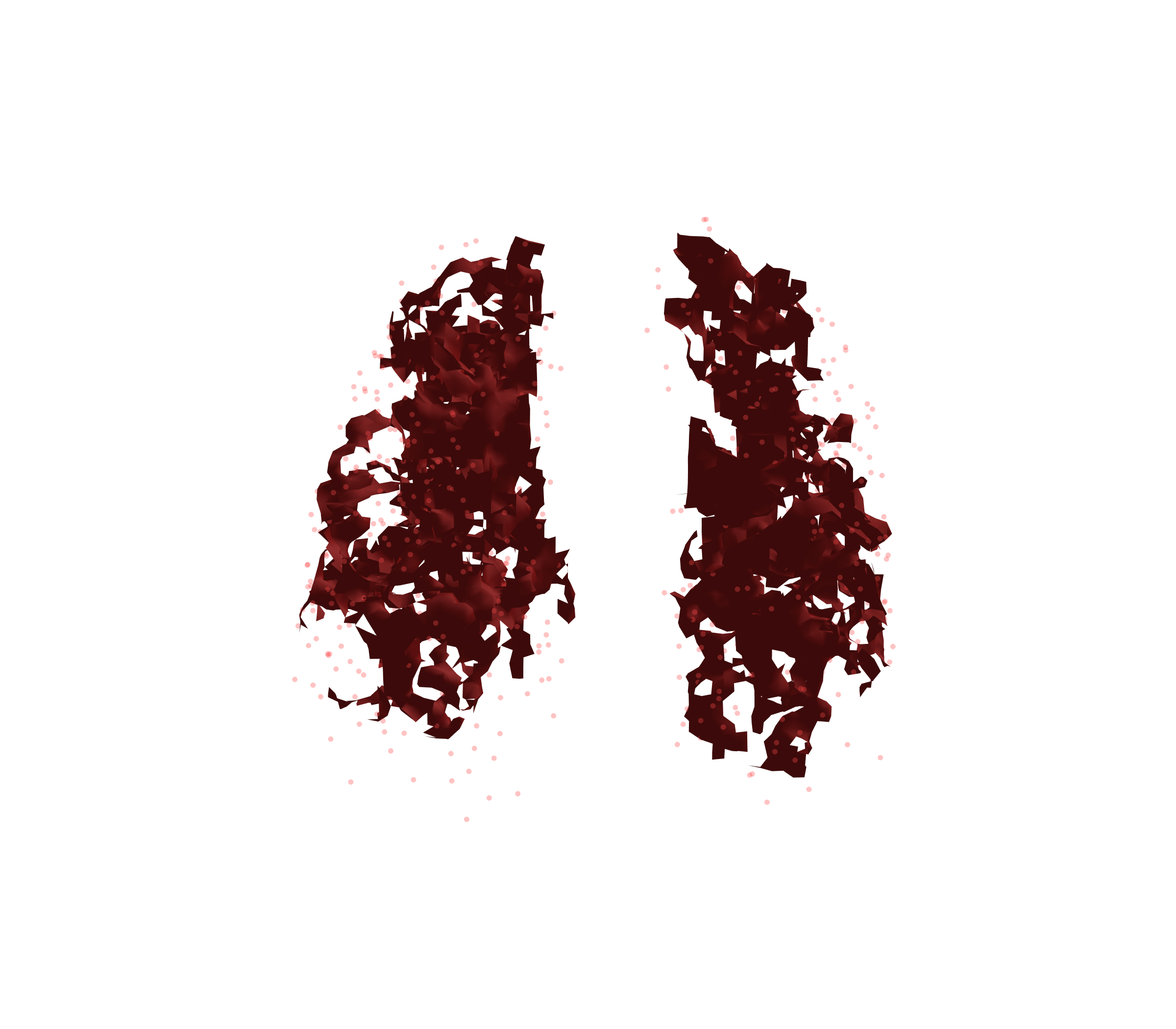 Combined Visualization (Expiration) - Front View