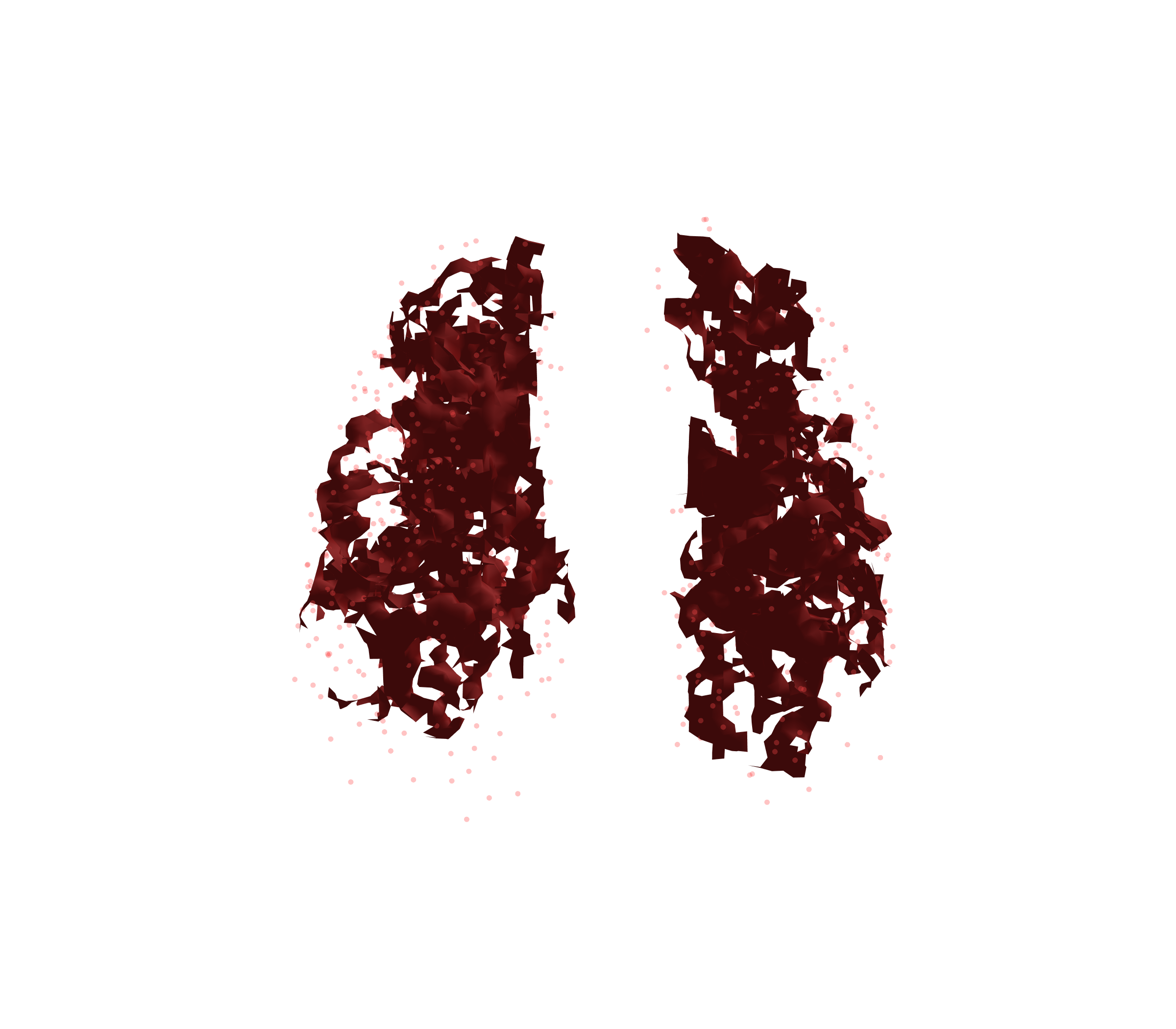 Combined Visualization (Expiration) - Front View