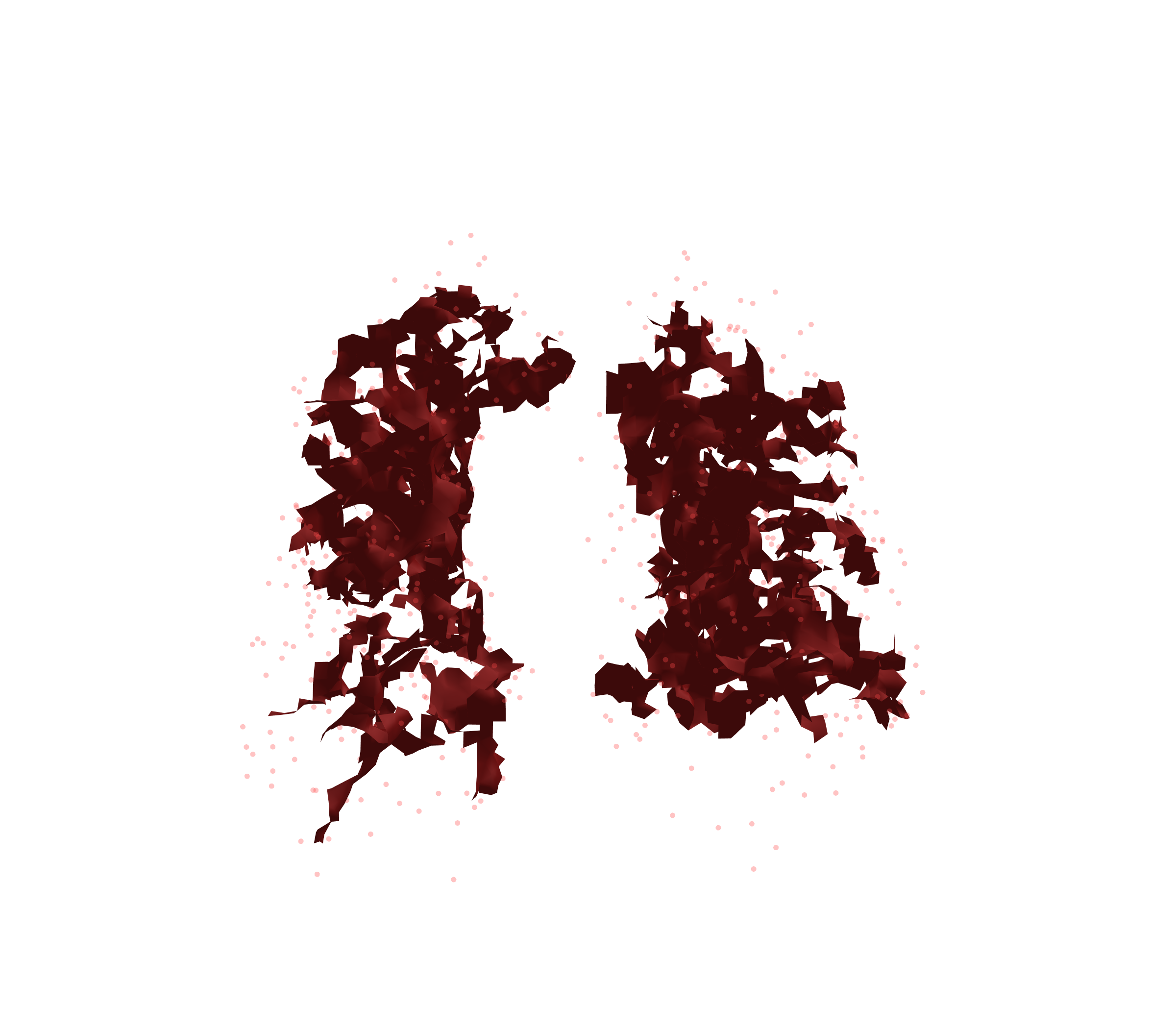 Combined Visualization (Expiration) - Front View