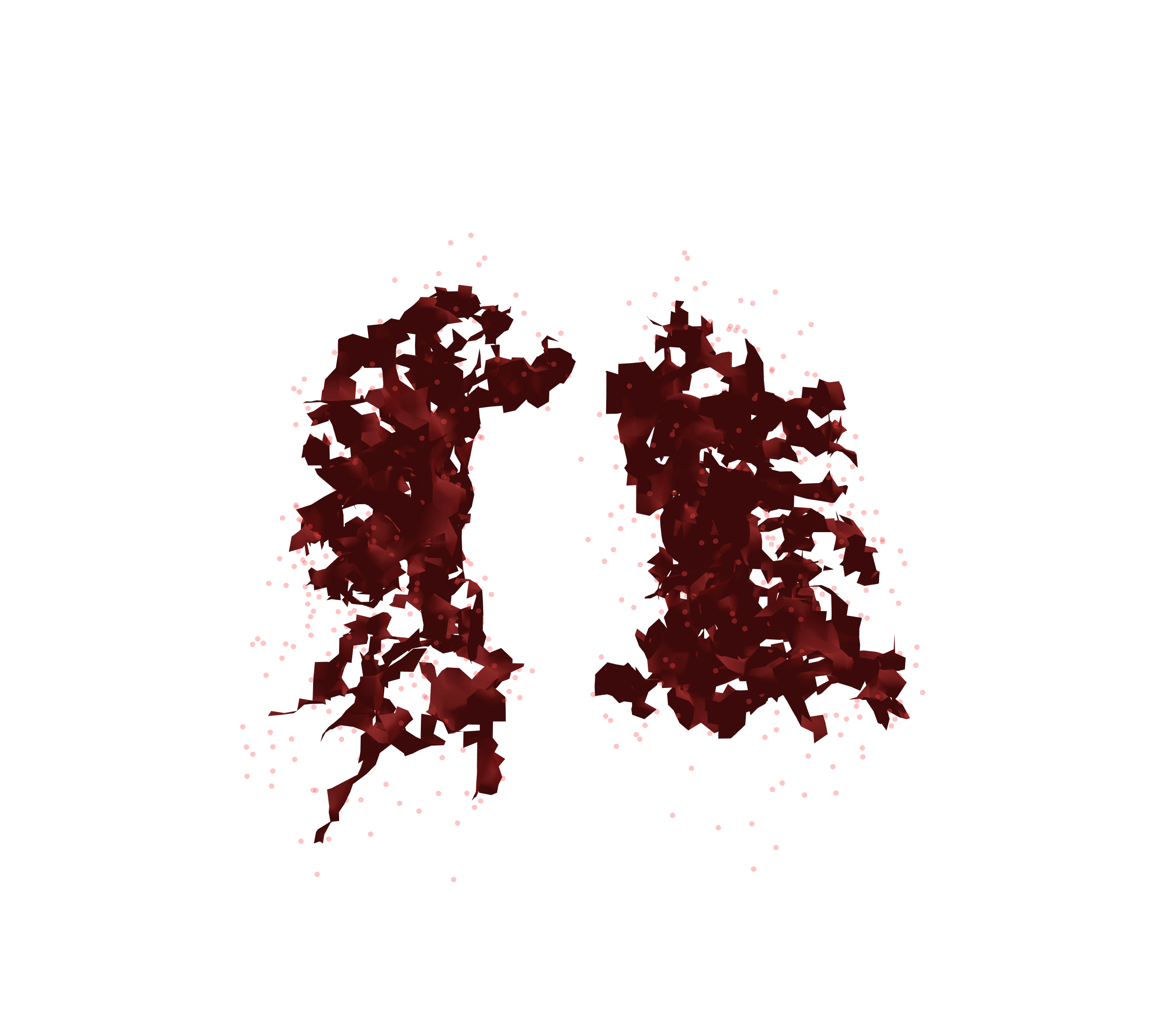 Combined Visualization (Expiration) - Front View